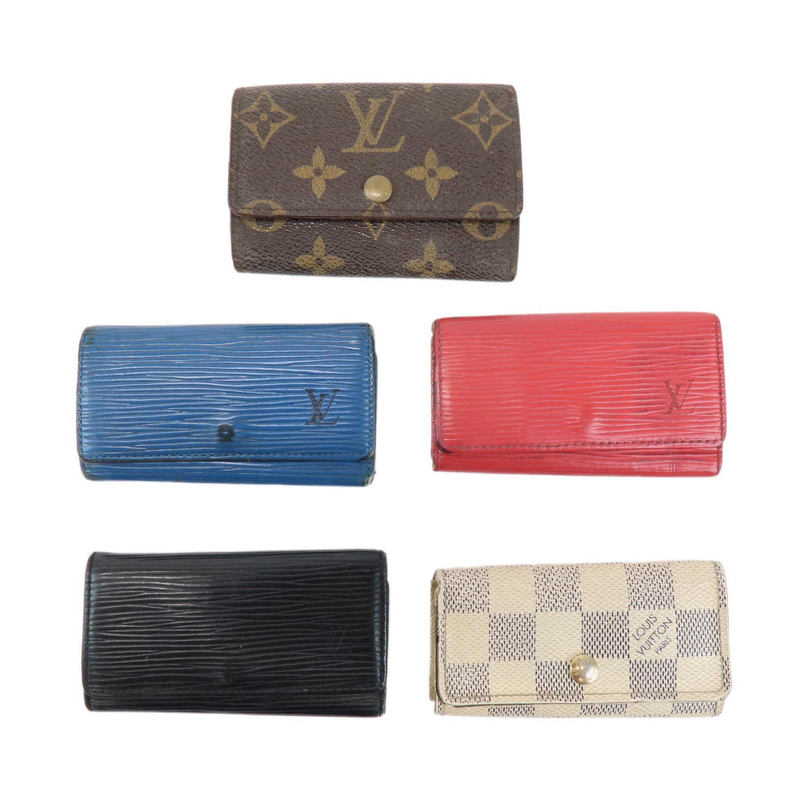 Louis Vuitton Set of 5 Key Case M63827/M62630/N60020/M63825/M63822