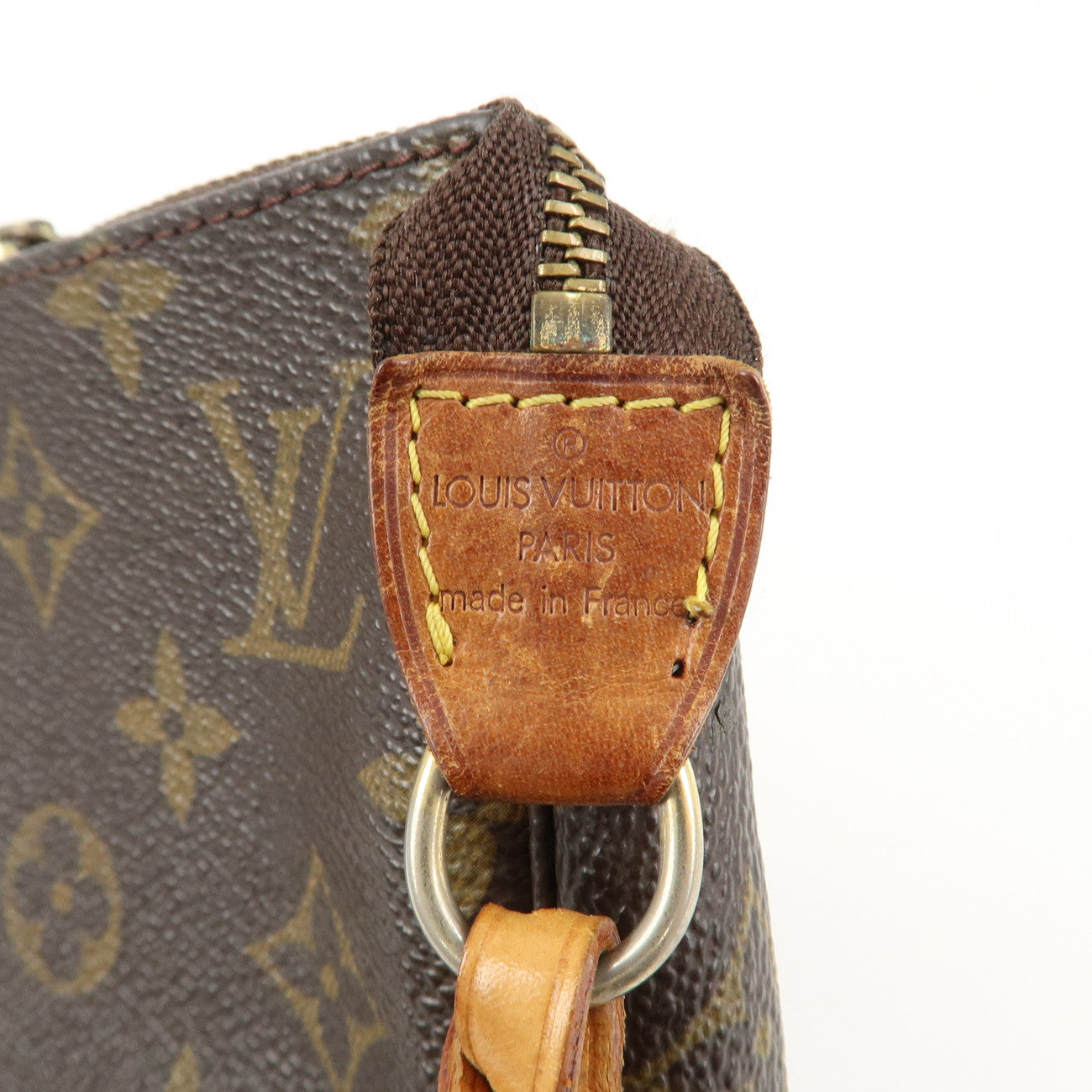 Louis Vuitton Monogram Pochette Accessoires Hand Bag Brown M51980 Used