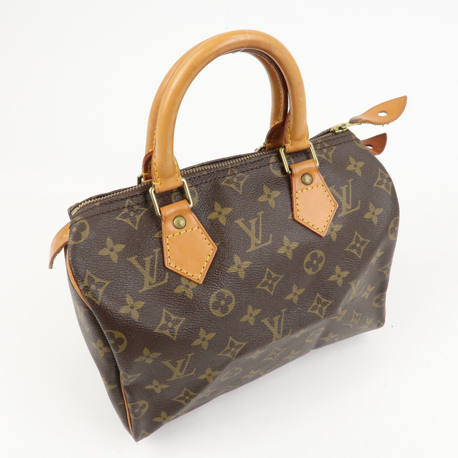 Louis Vuitton Monogram Speedy 25 Boston Bag Hand Bag Brown M41528