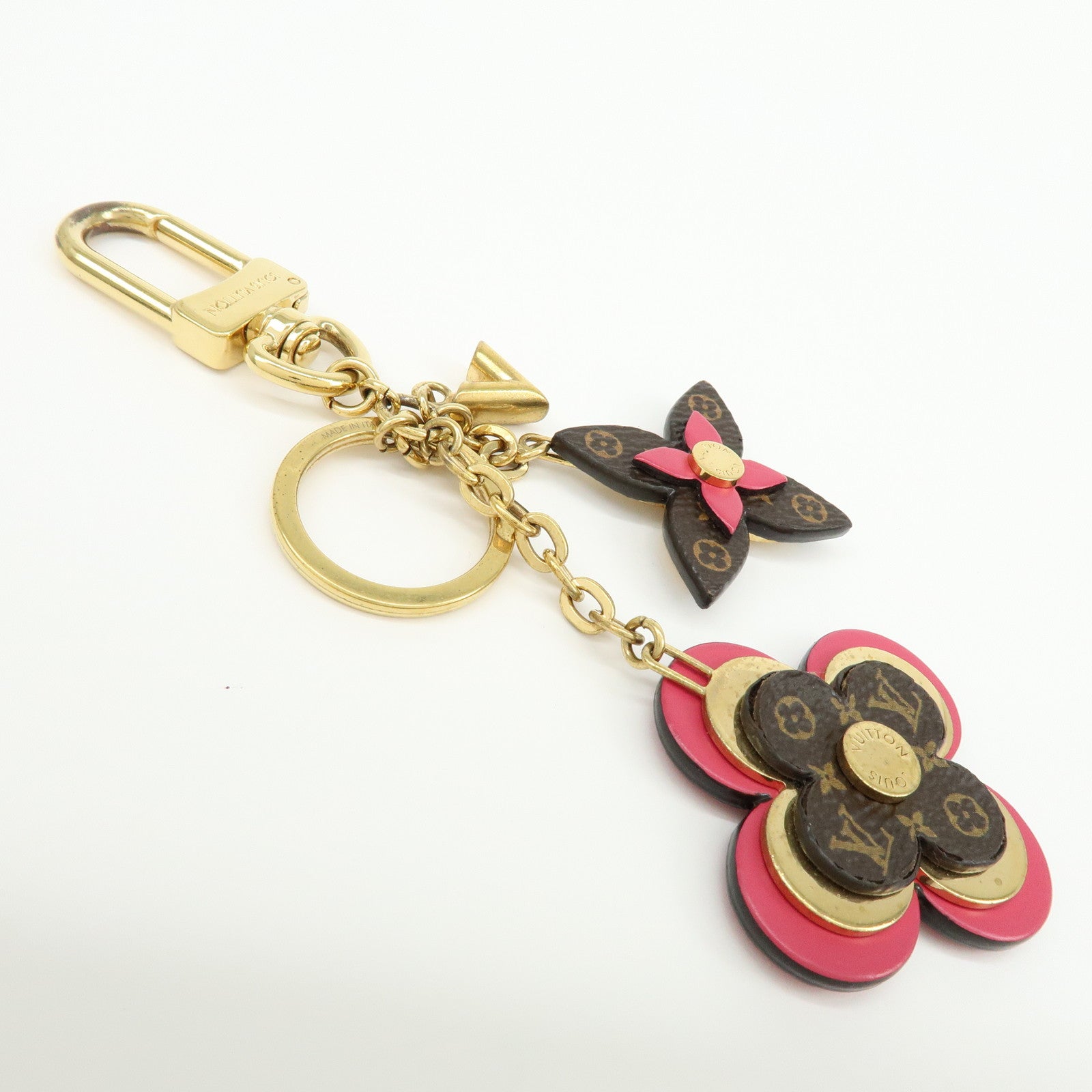 Louis Vuitton Porte Cles Blooming Flower Bag Charm Key Chain M63084