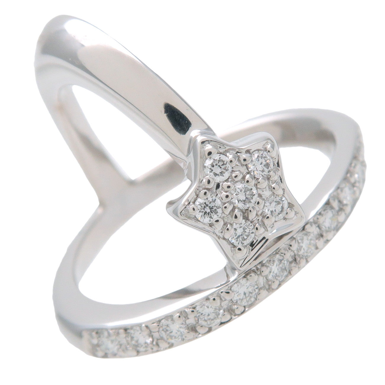 KARATI Star Motif Diamond Ring 0.23ct K18WG 750WG