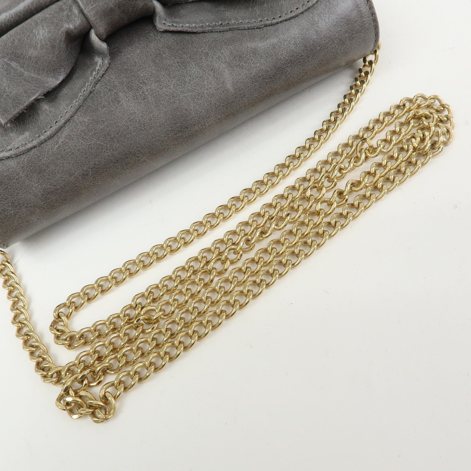 VALENTINO RED Valentino 2Way Bag Chain Shoulder Bag Hand Bag Gray