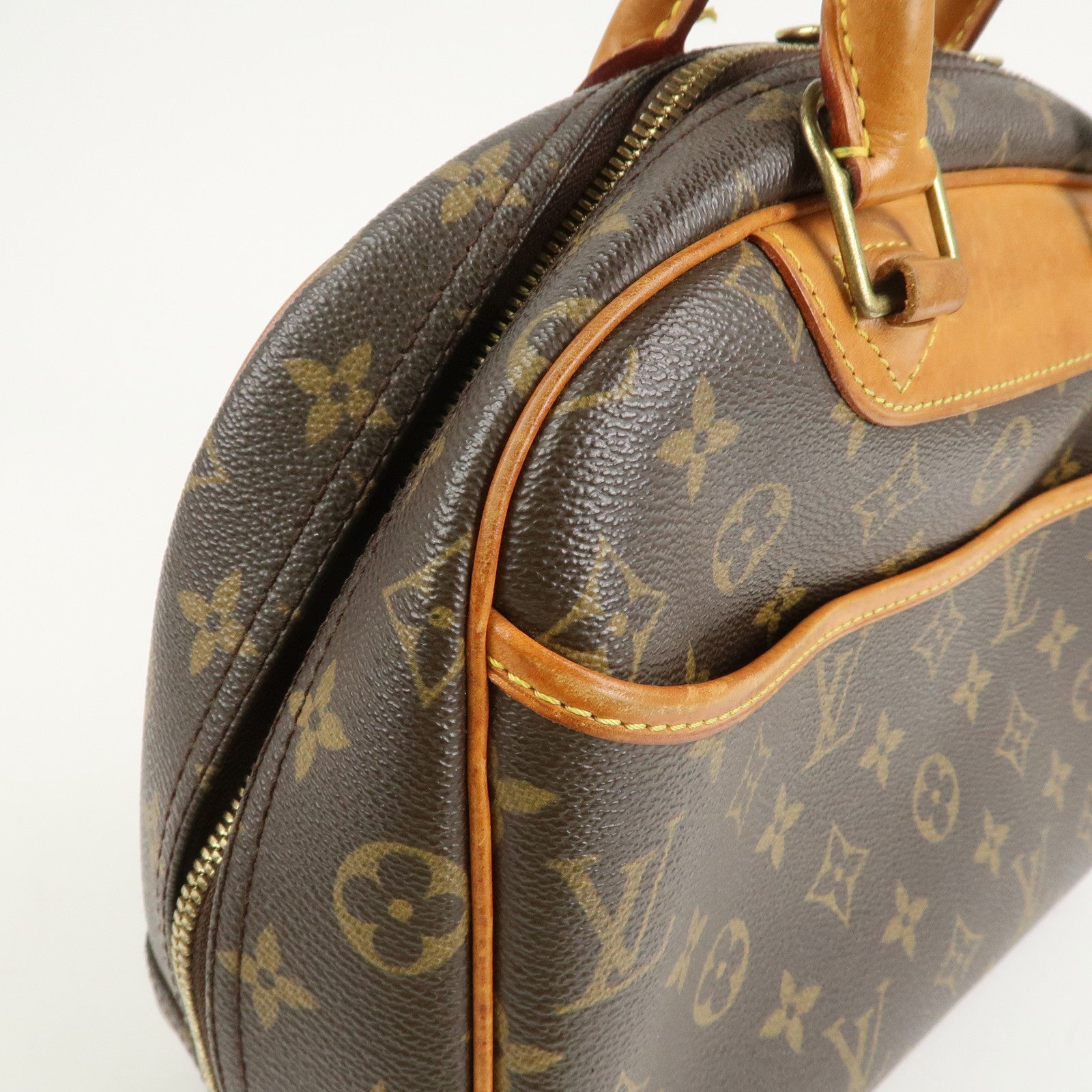 Louis Vuitton Monogram Trueville Hand Bag Brown M42228 Used