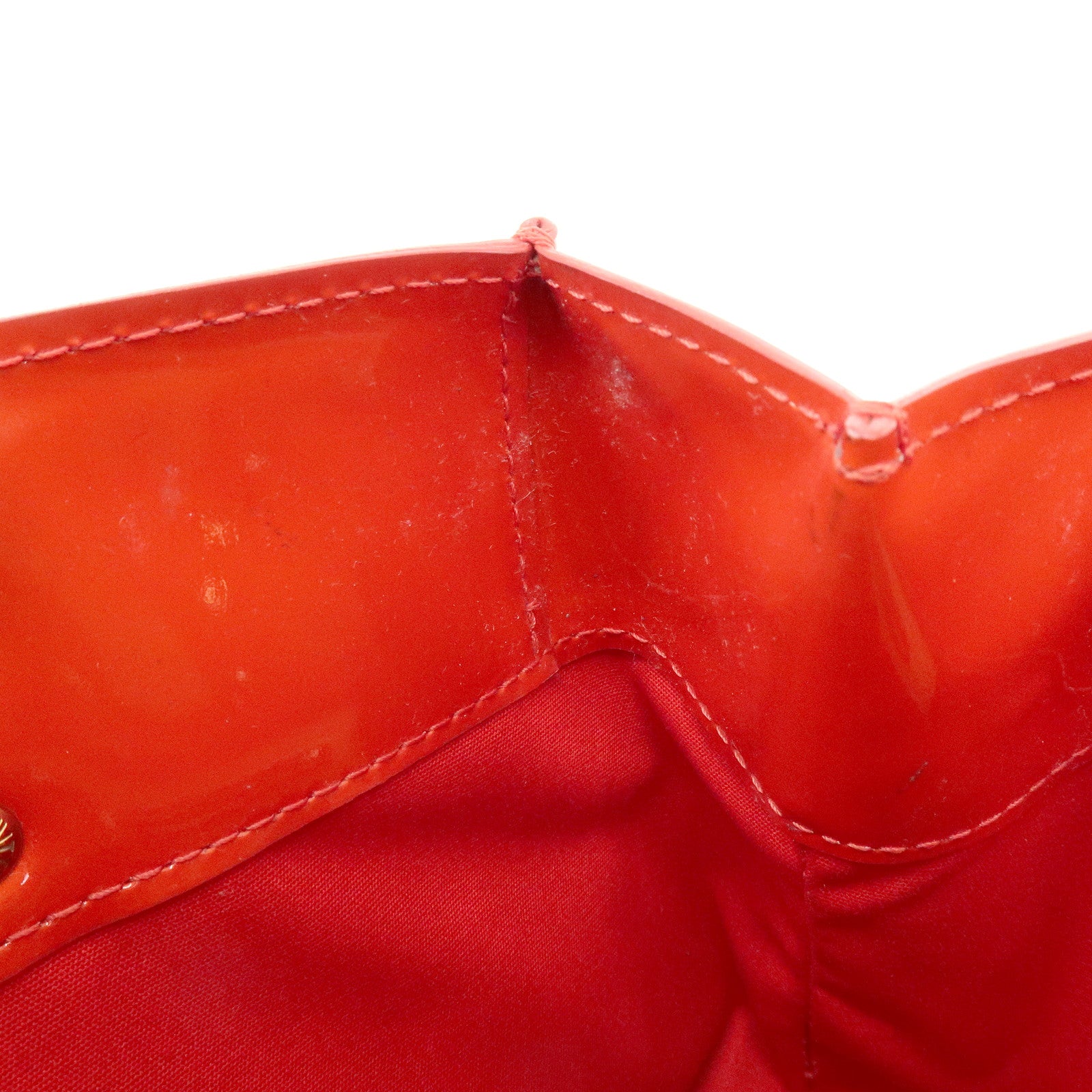 Louis Vuitton Monogram Vernis Lead PM Hand Bag Pomme d'Amour M91990