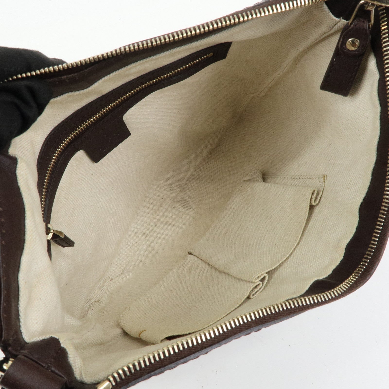 GUCCI Lovely Heart Guccissima Leather Shoulder Bag Brown 257072