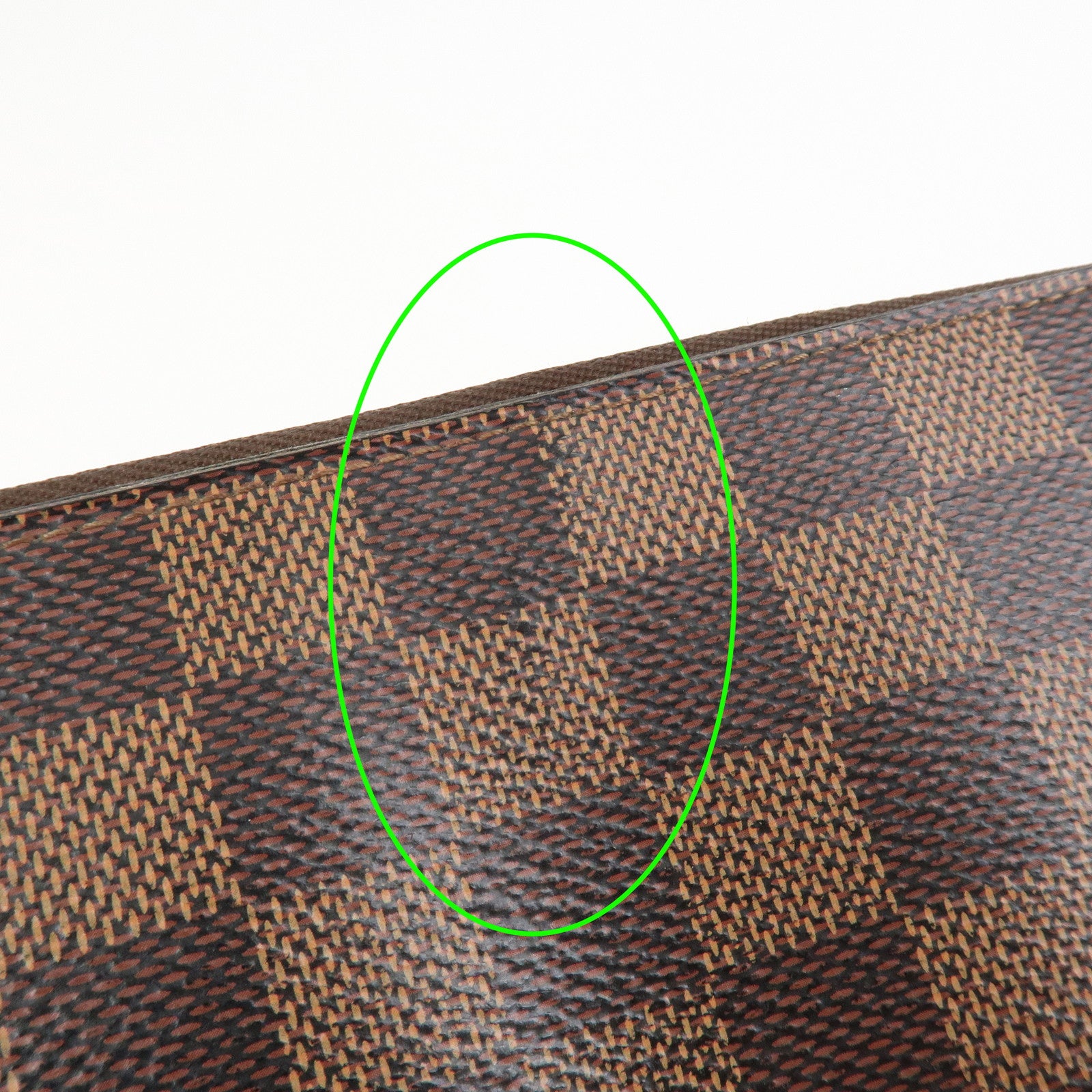 Louis Vuitton Damier Canvas Zippy Wallet Old Style Brown N60015