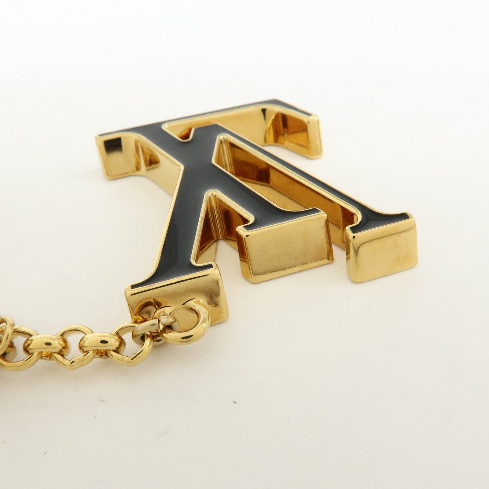 Louis Vuitton Fleur de Monogram Key Chain Bag Charm Gold M67119