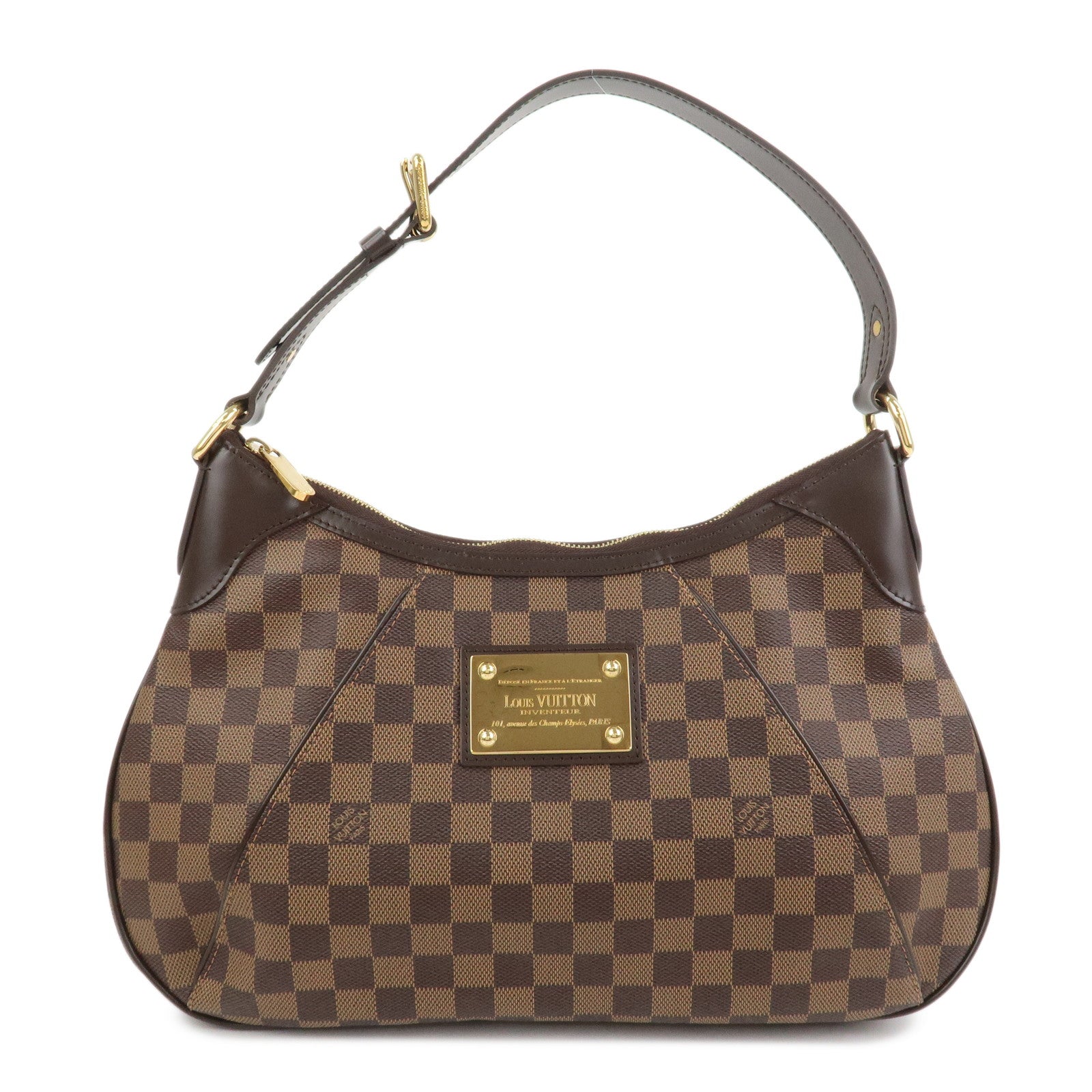 Louis Vuitton Damier Thames GM Shoulder Bag Brown N48181