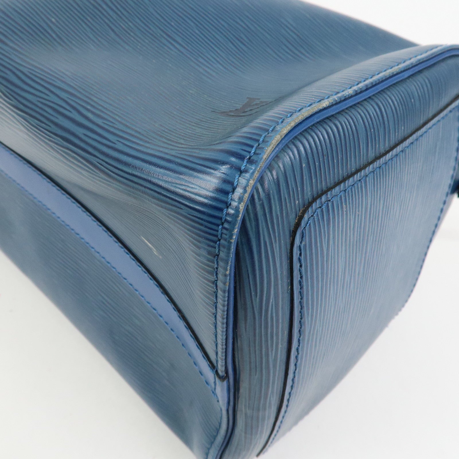 Louis Vuitton Epi Speedy 30 Hand Bag Boston Bag Toledo Blue M43005