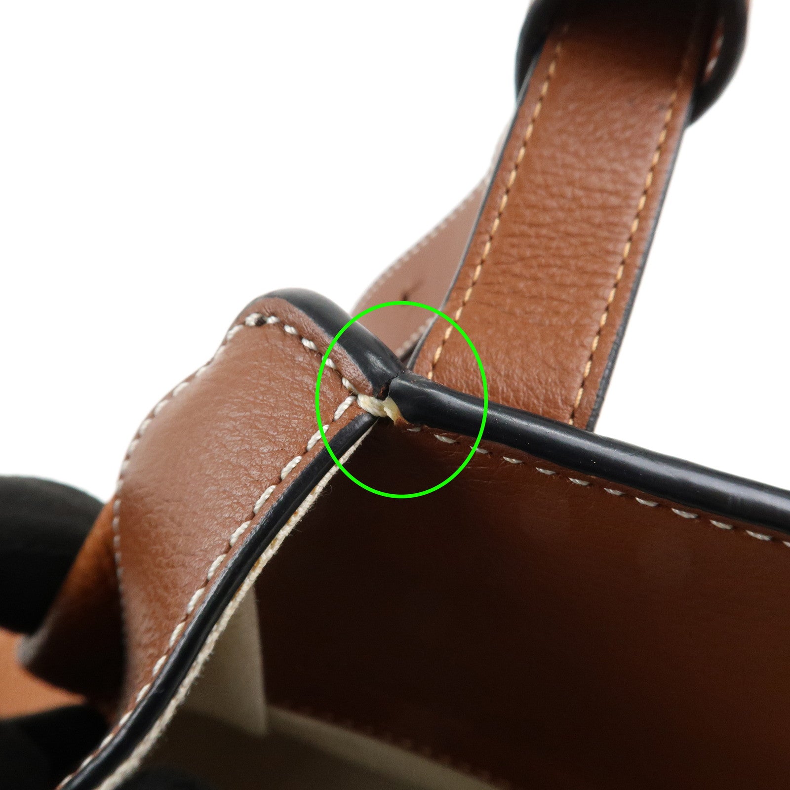 LOEWE Leather Hammock Small Shoulder Bag Brown Gold Hardware Used