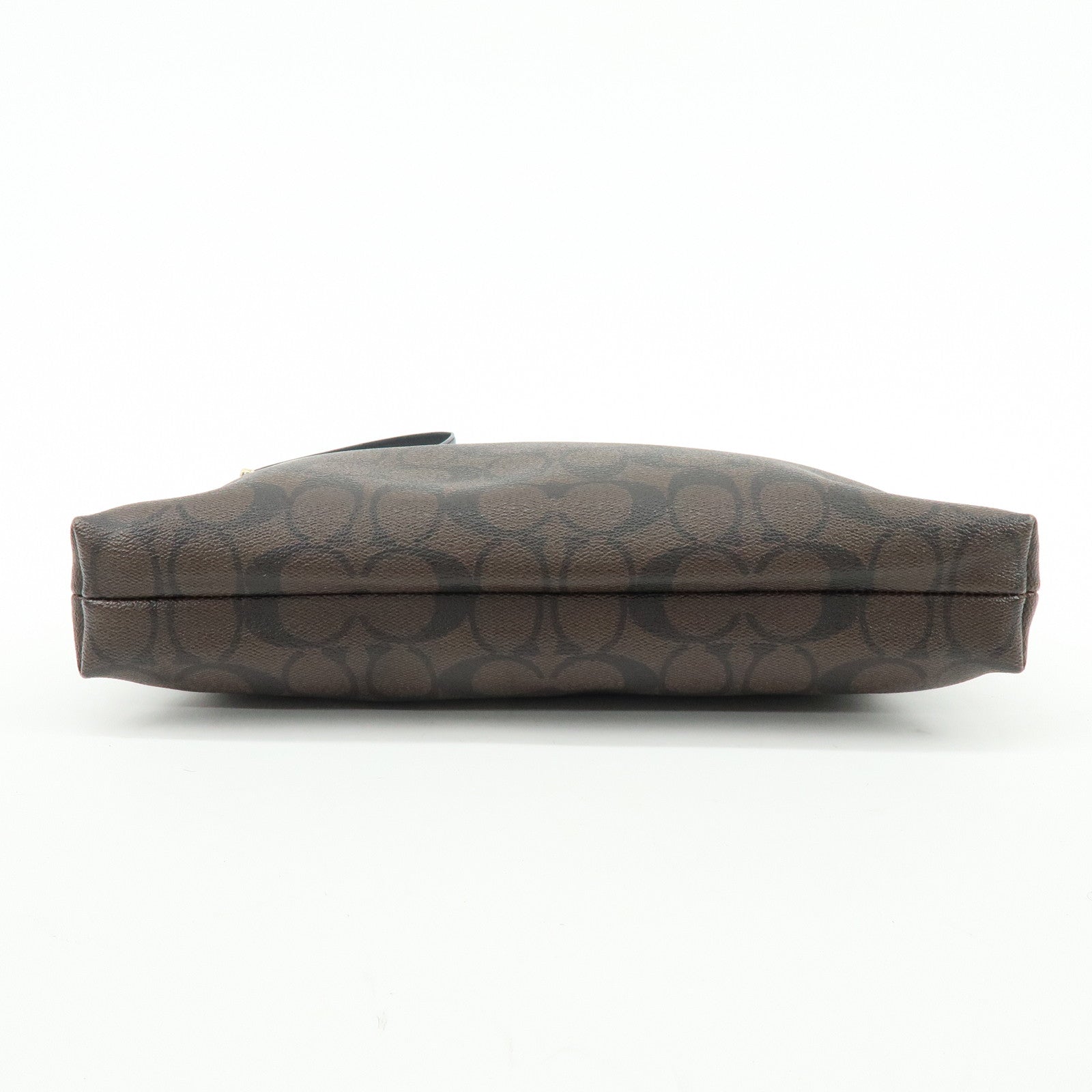 COACH Signature Margot Set of 2 PVC Leather Shoulder Hand Bag Brown