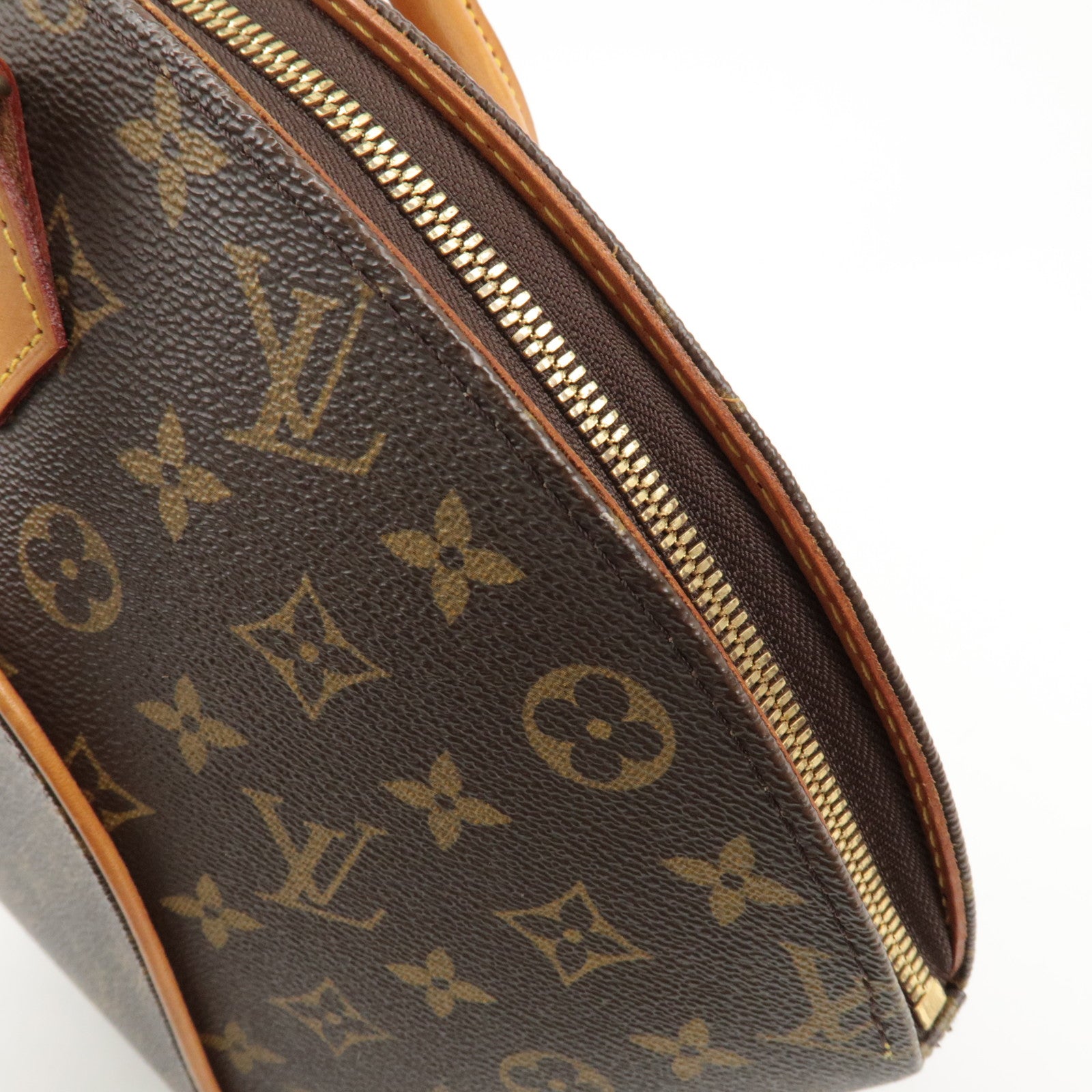 Louis Vuitton Monogram Ellipse MM Hand Bag Brown M51126 Used