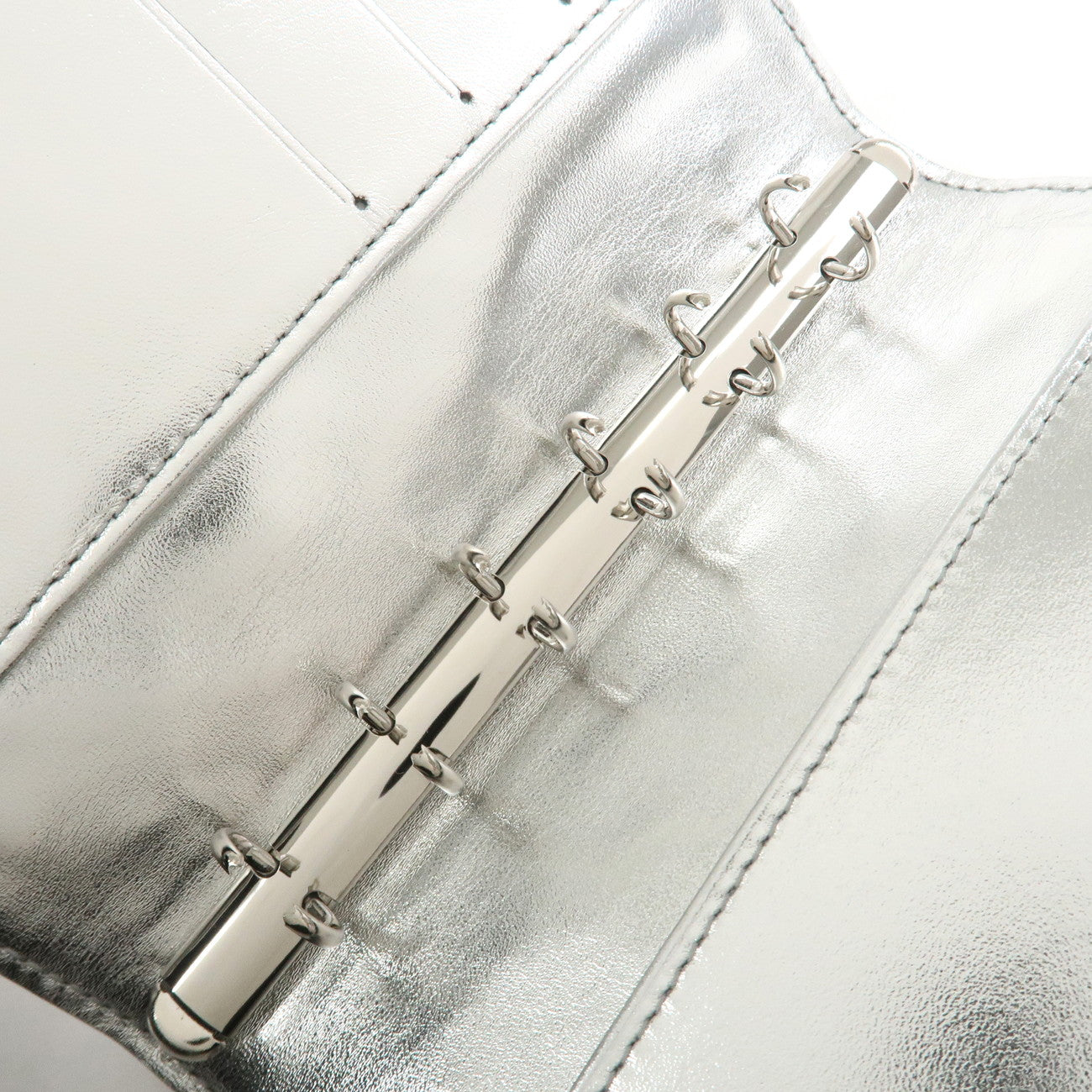 Louis Vuitton Monogram Miroir Agenda PM Planner Cover Argent R20963