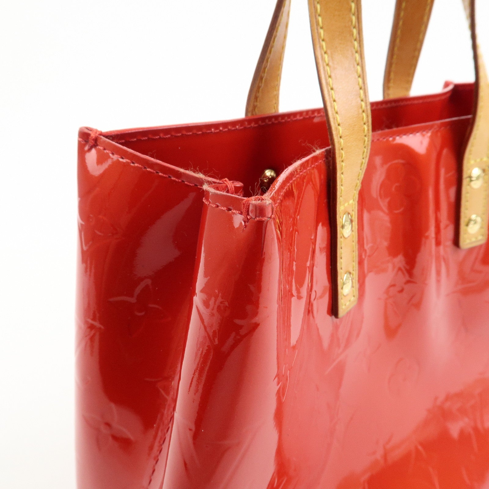 Louis Vuitton Monogram Vernis Lead PM Hand Bag Pomme d'Amour M91990