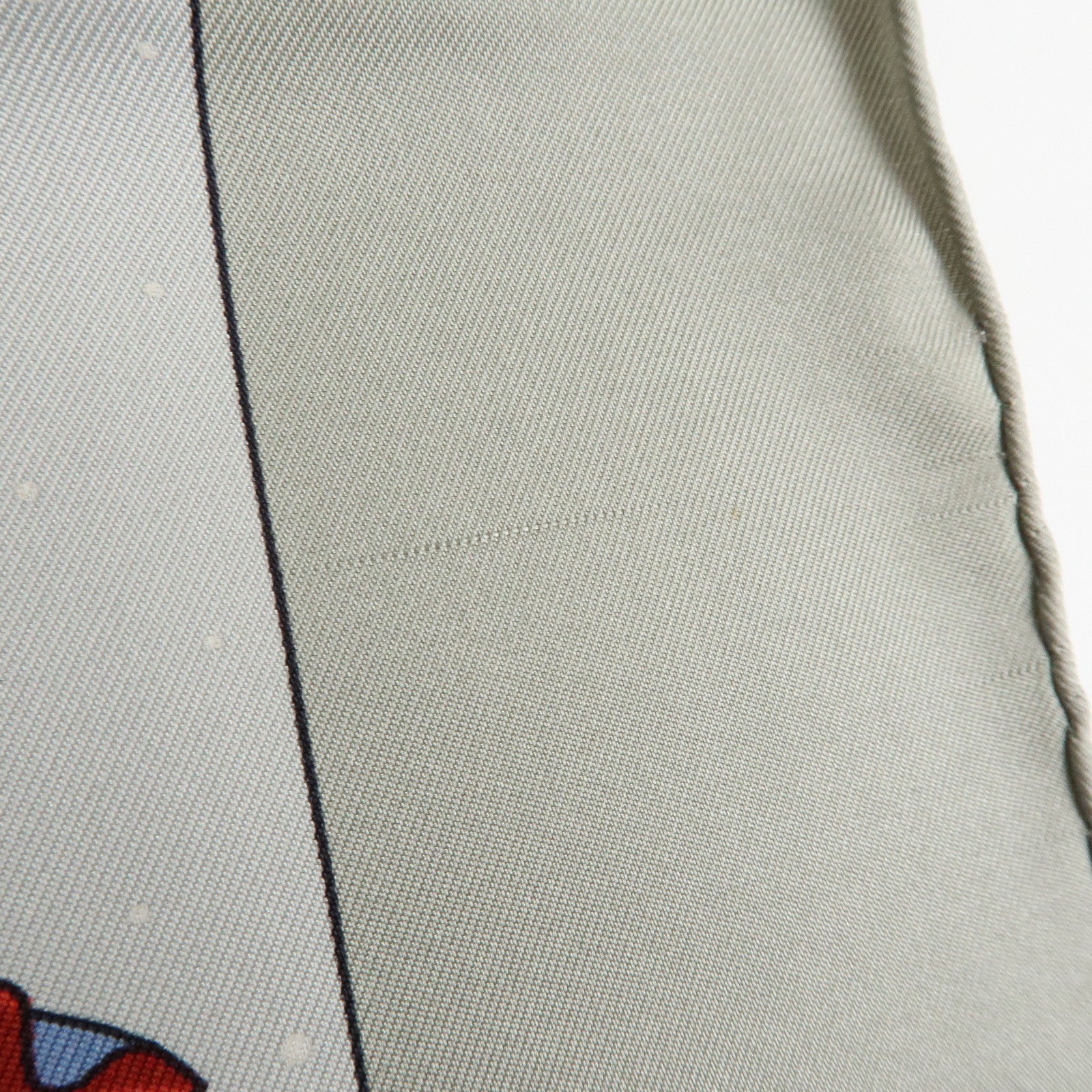 HERMES Carre 90 Silk 100% Scarf CAVALIERS DES NUAGES Gray Blue