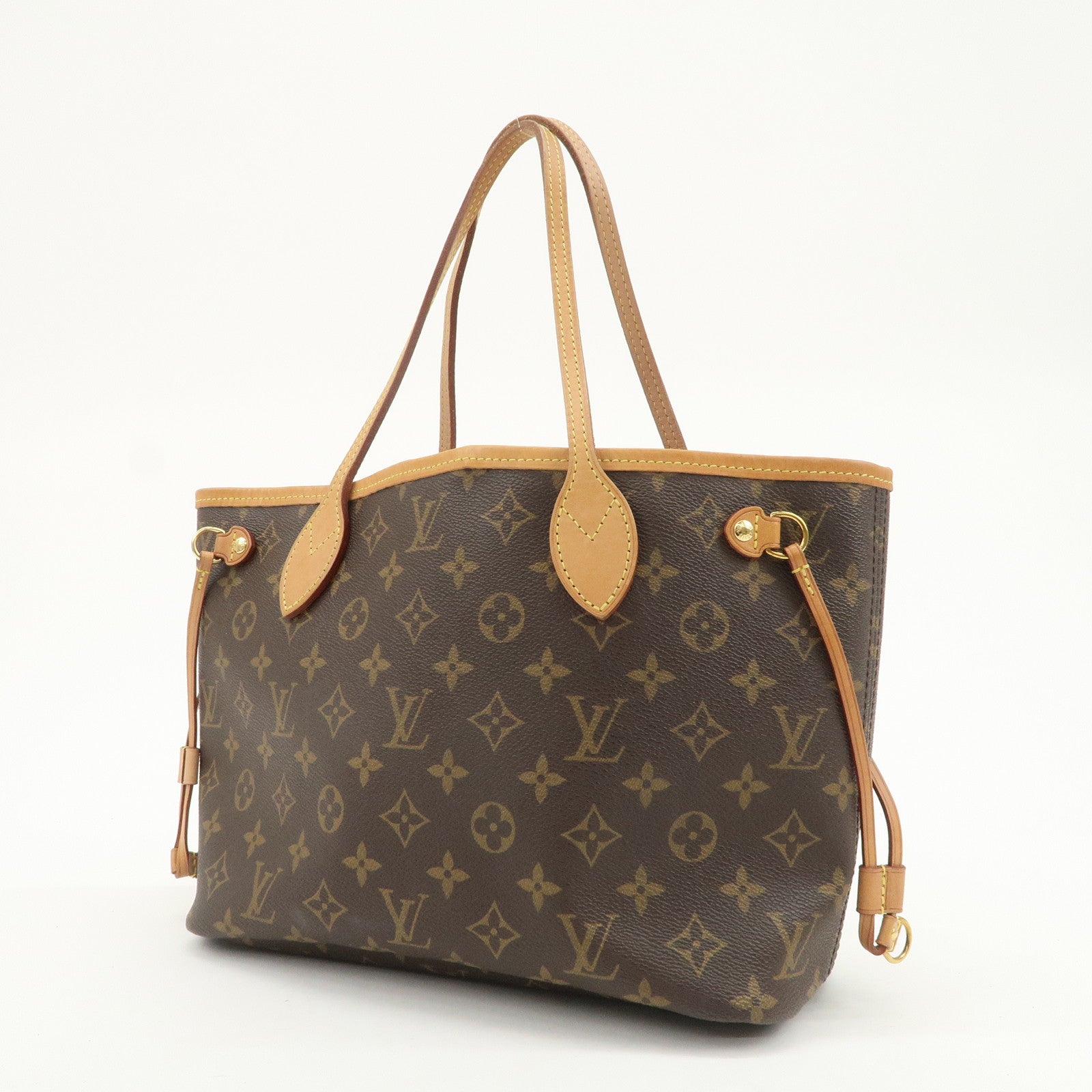 Louis Vuitton Monogram Neverfull PM Tote Bag Brown M41245