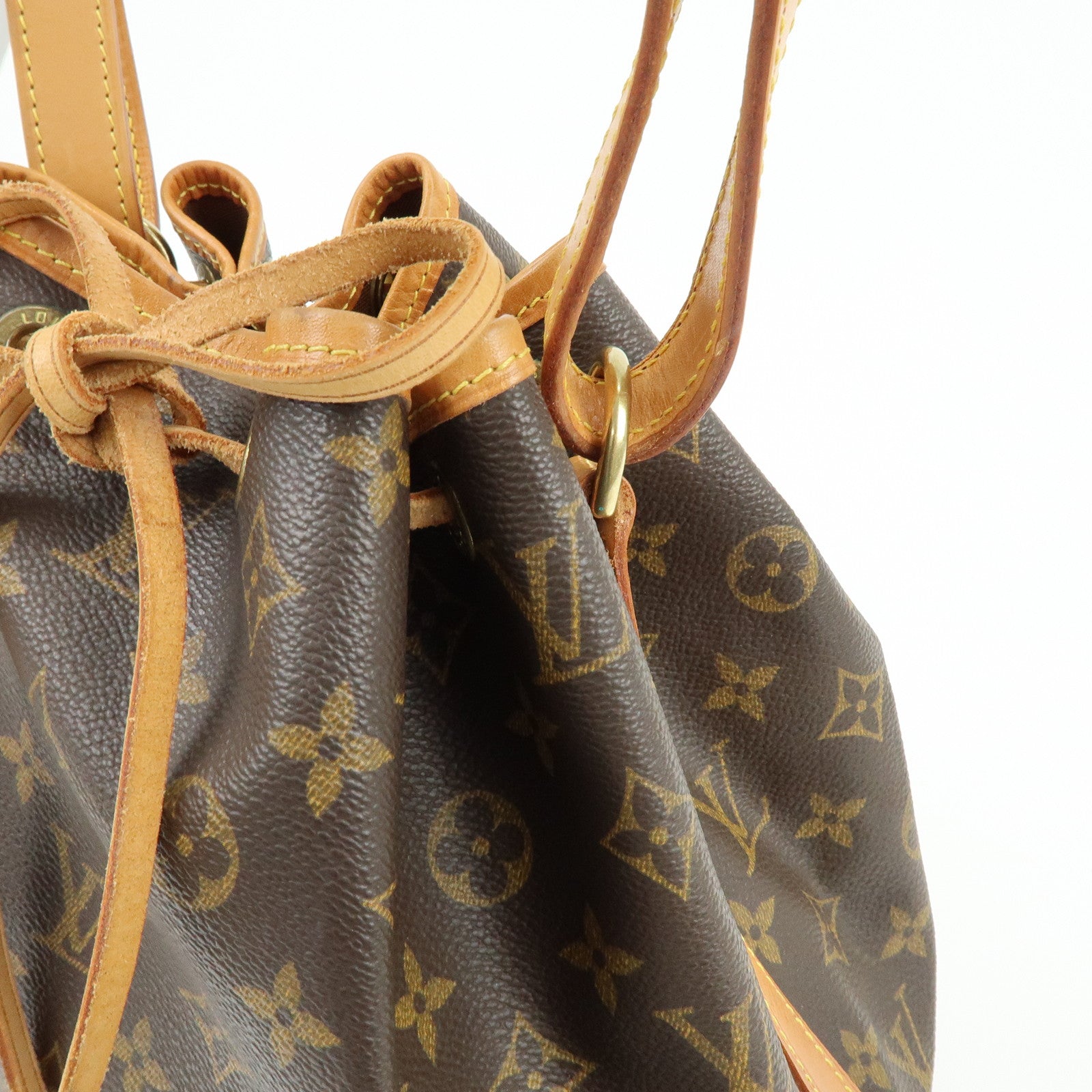 Louis Vuitton Monogram Petit Noe Shoulder Bag Brown M42226