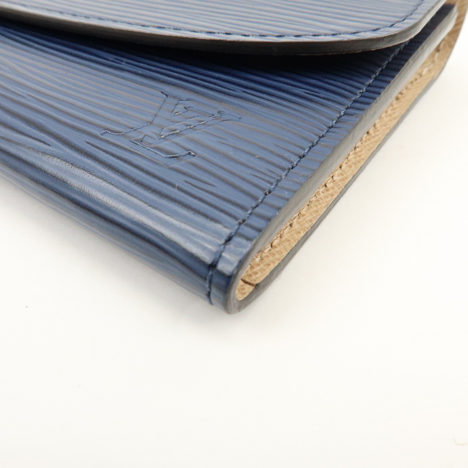 Louis Vuitton Epi Portefeuille Emilie Wallet Indigo Blue M60854