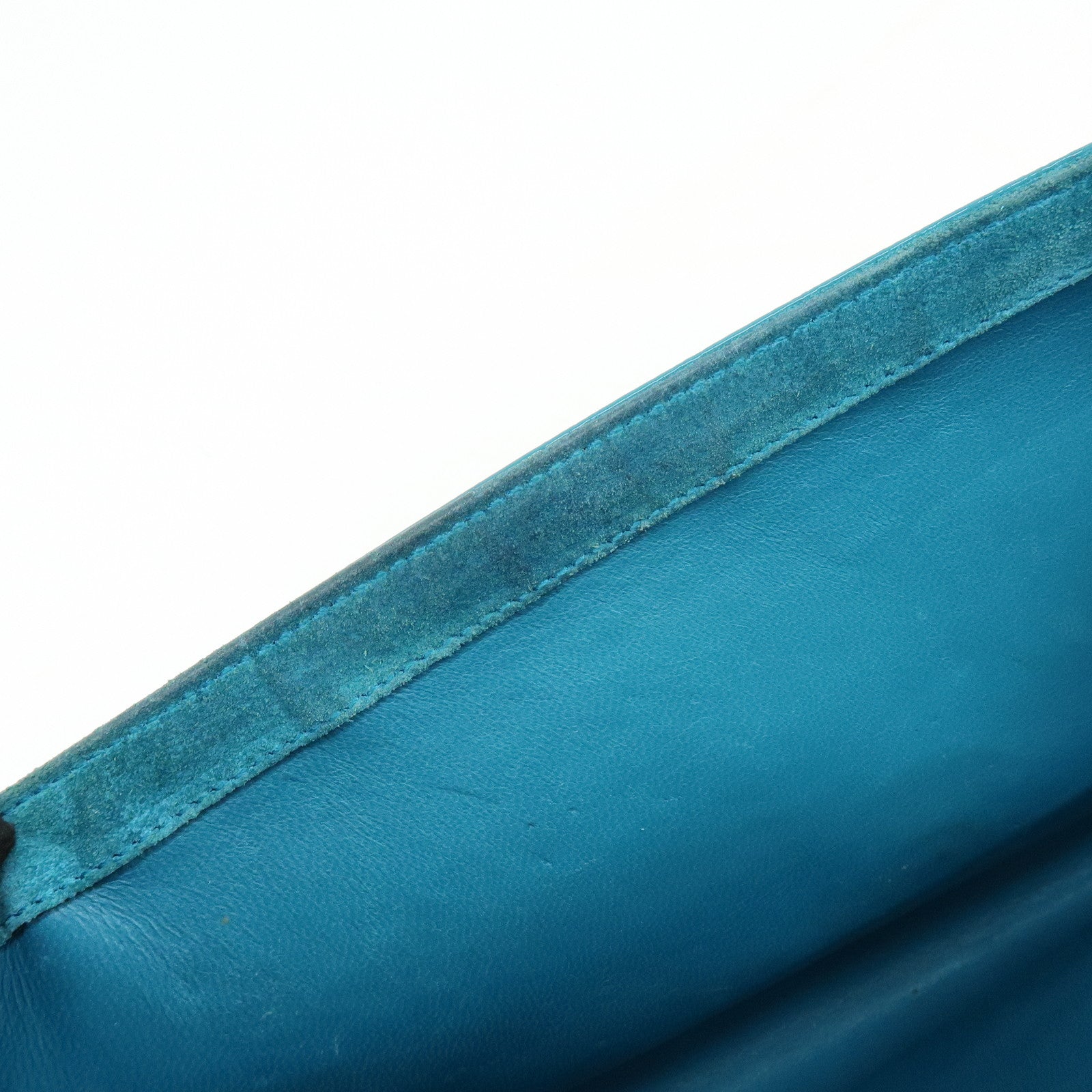 GUCCI Microguccissima Leather Hand Bag Clutch Bag Blue 339249