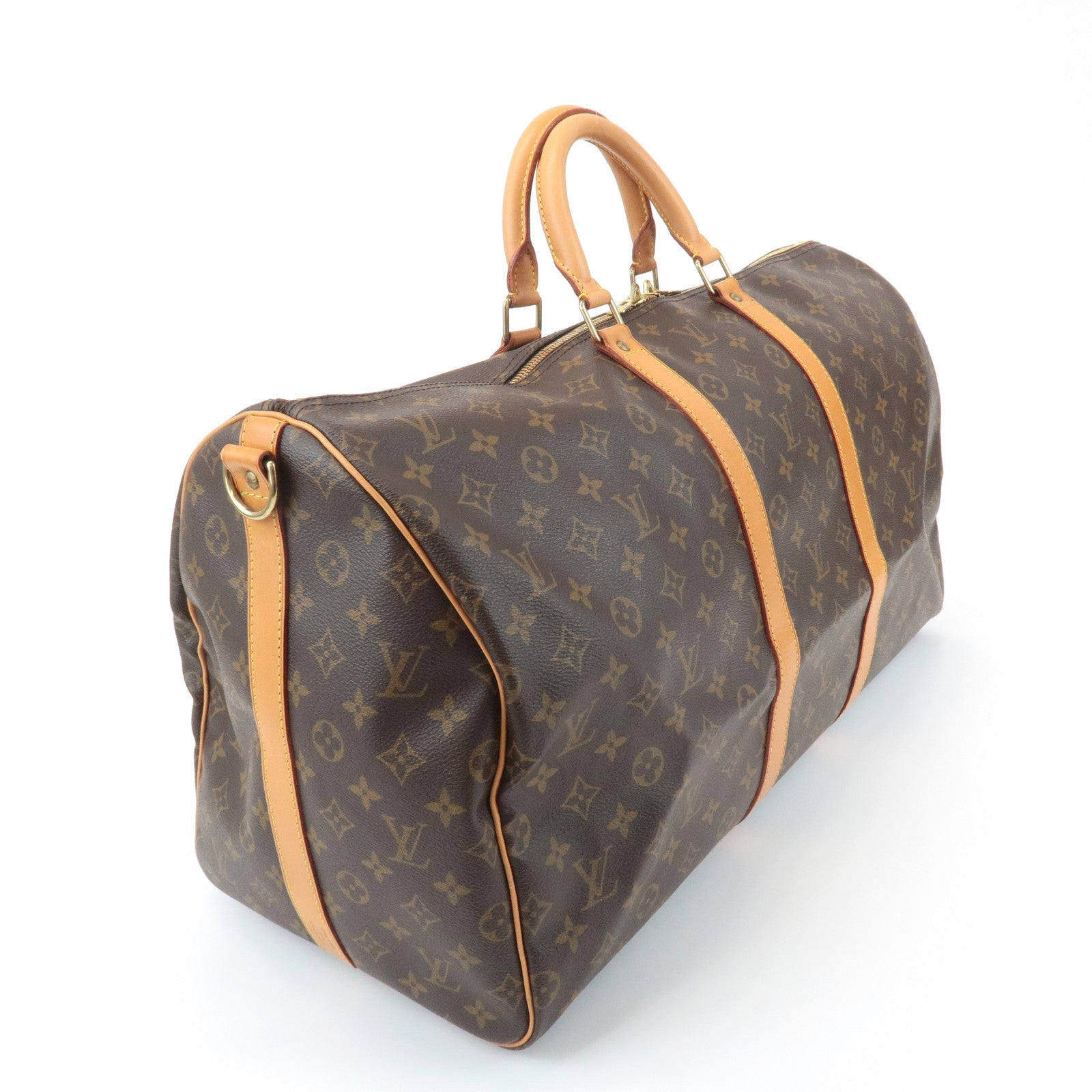 Louis Vuitton Monogram Keep All Bandouliere 55 Boston Bag M41414