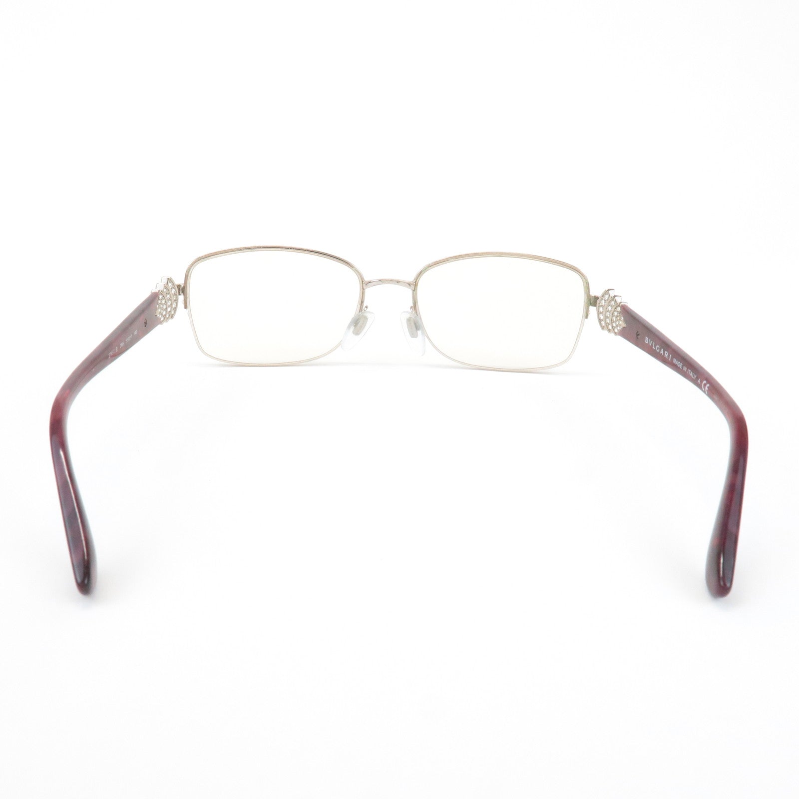 BVLGARI Metal Plastic Diva Glasses Red 2162B 266 Used