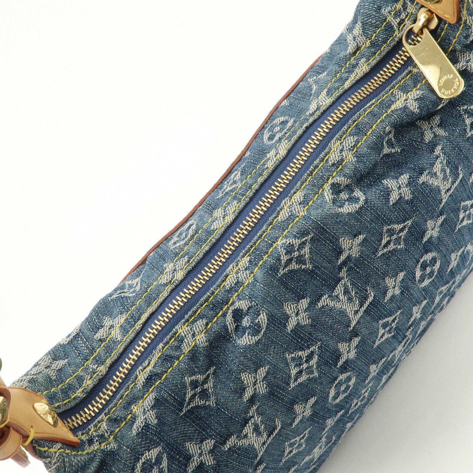 Louis Vuitton Monogram Denim Baggy PM 2Way Bag Shoulder Bag M95049