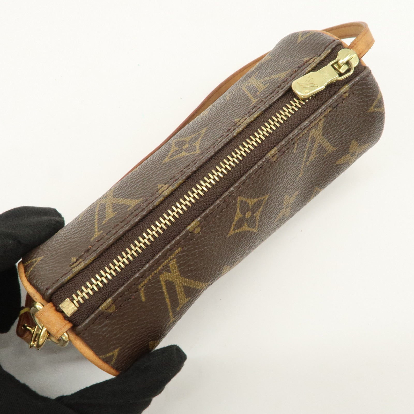 Louis Vuitton Monogram Mini Pouch for Papillon Bag New Style Brown