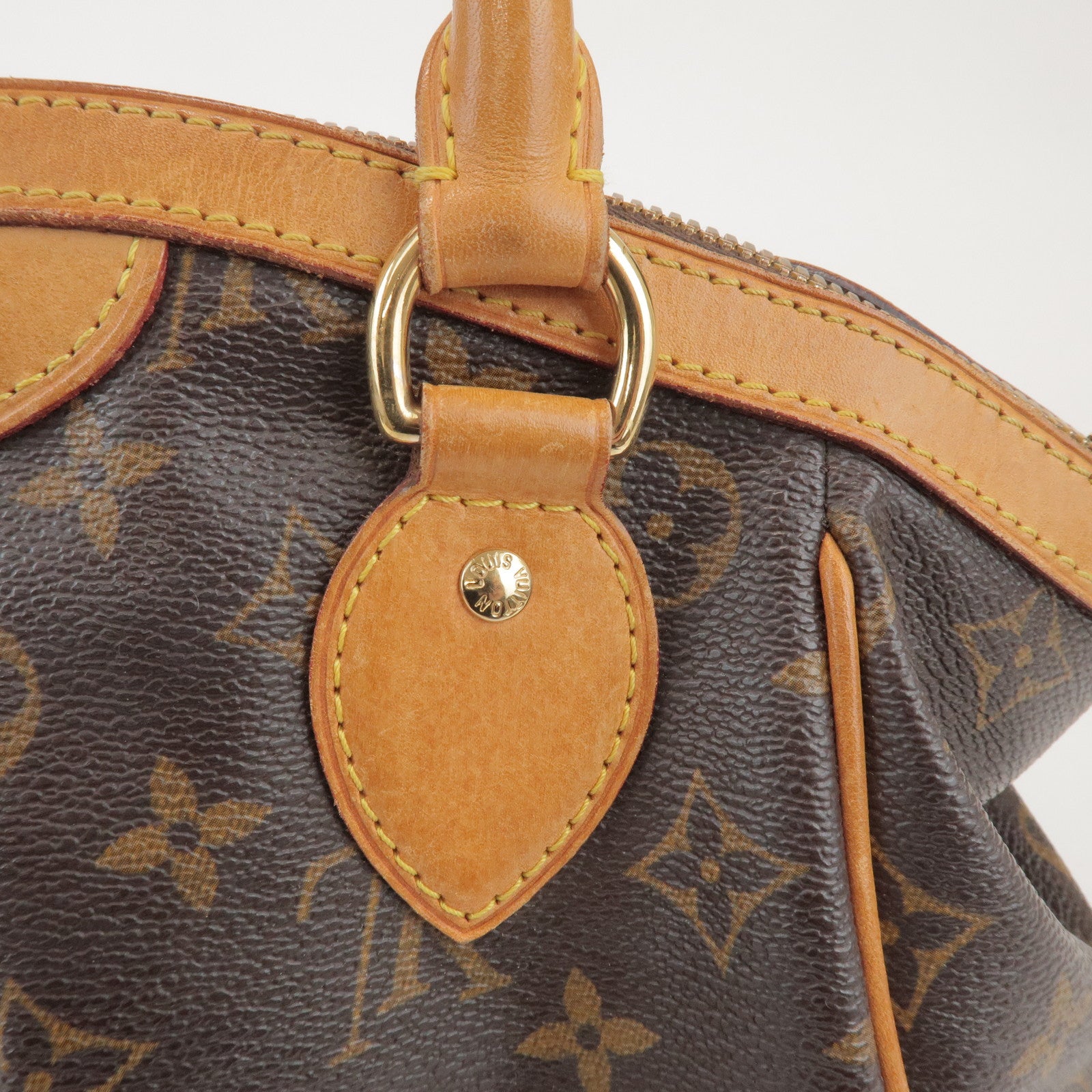 Louis Vuitton Monogram Tivoli PM Hand Bag Shoulder Bag Brown M40143