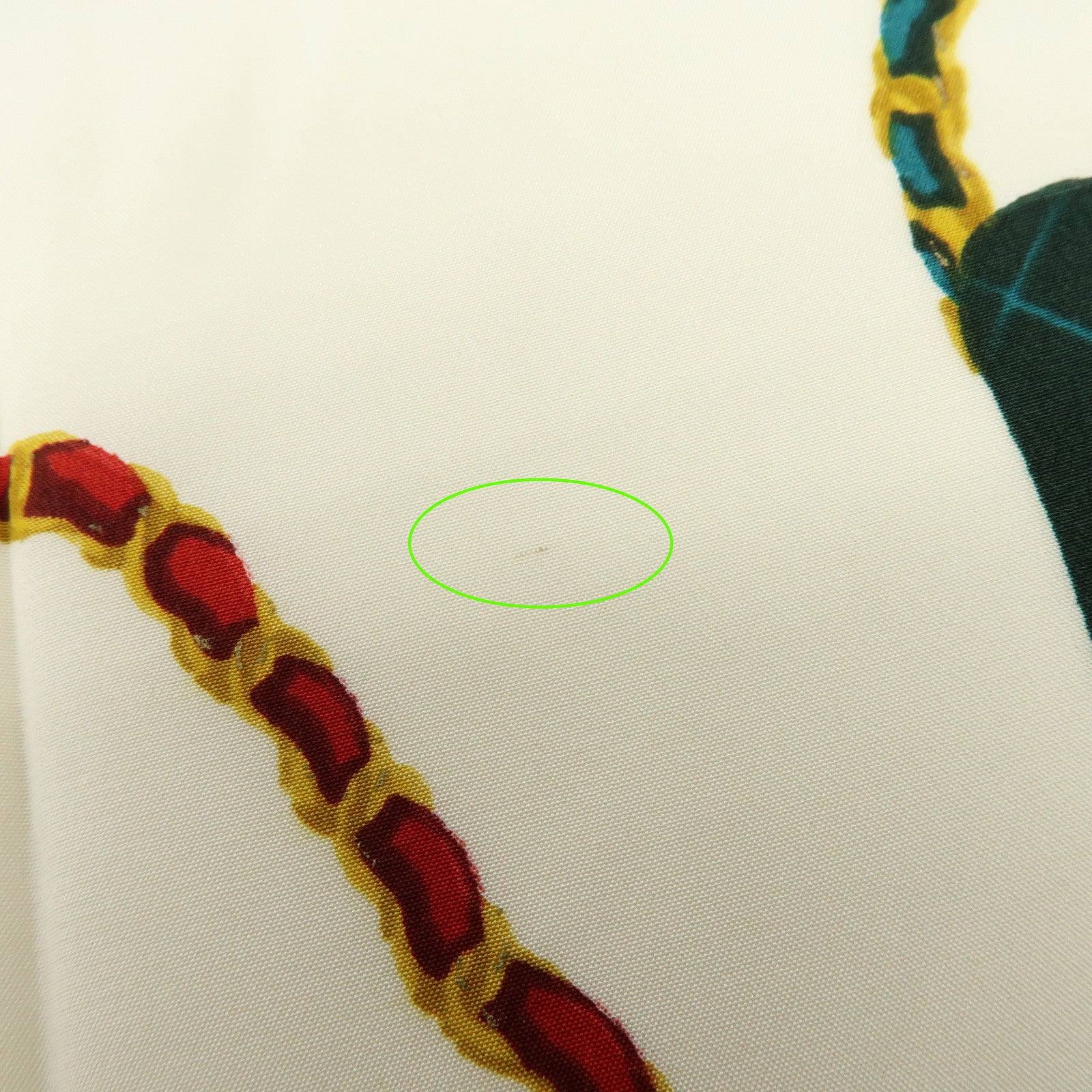 CHANEL Matelasse Silk 100% Scarf Black Green Gold