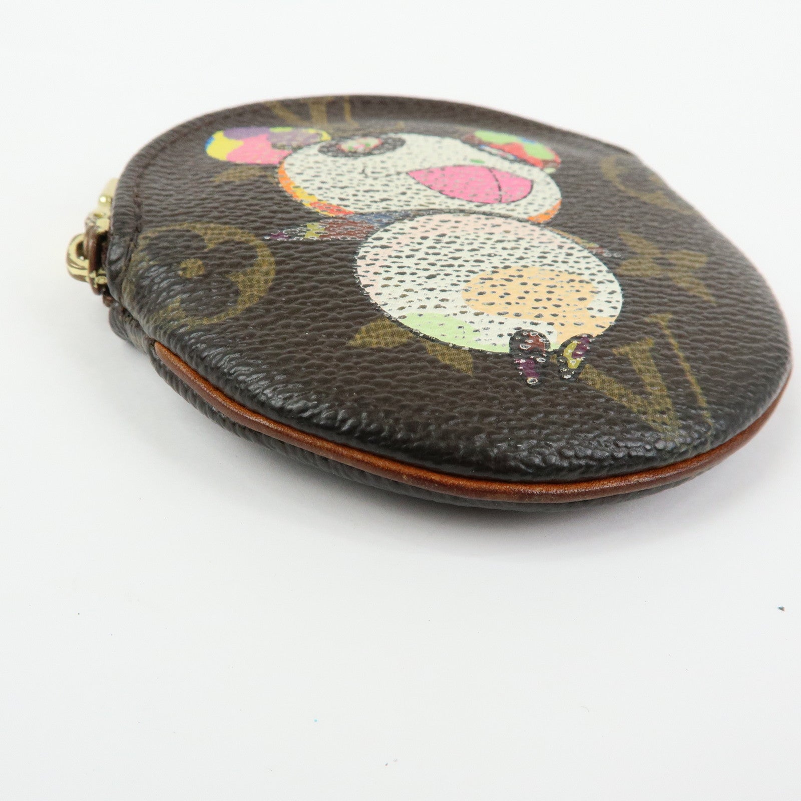 Louis Vuitton Monogram Porte Monnaie Rond Panda Coin Case M61928