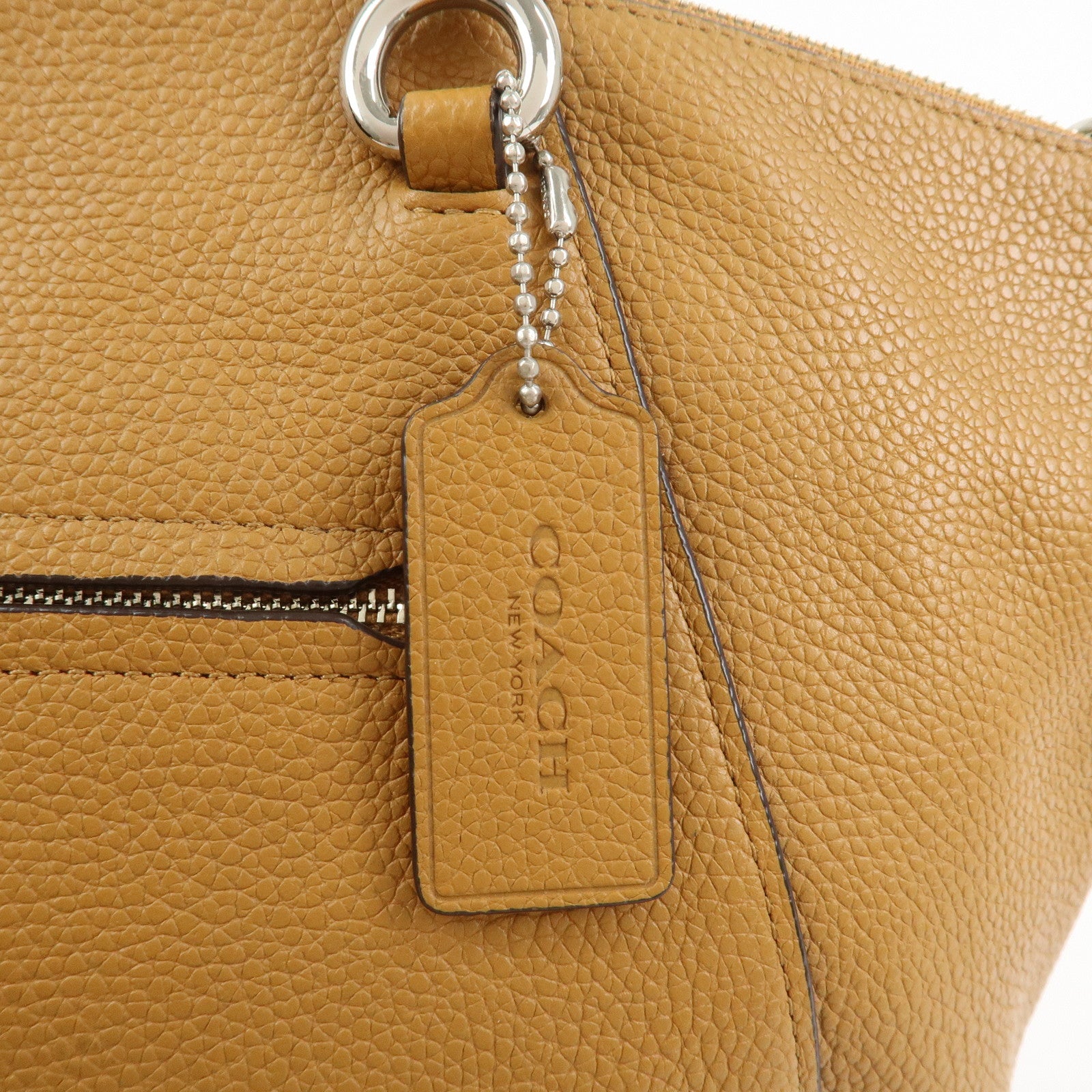 COACH Prairie Leather 2Way Shoulder Bag Hand Bag Brown