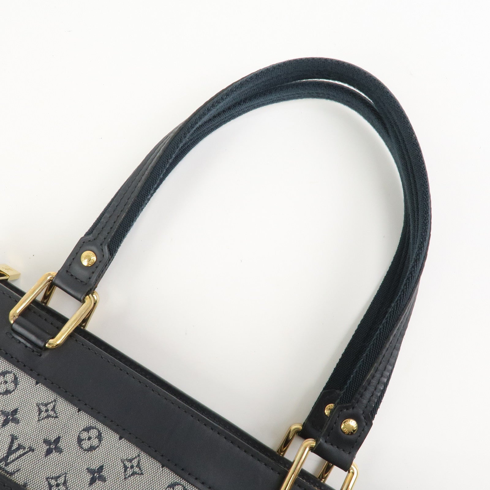 Louis Vuitton Monogram Mini Lin Lucille PM Hand Bag Blue M92676