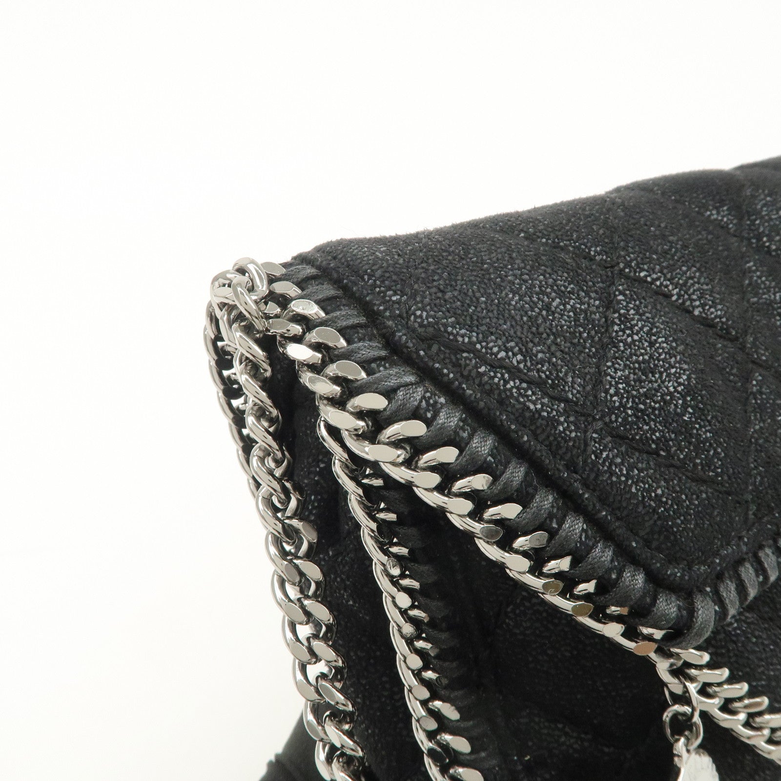 STELLA MCCARTNEY Falabella Quilting 2Way Hand Shoulder Bag Black