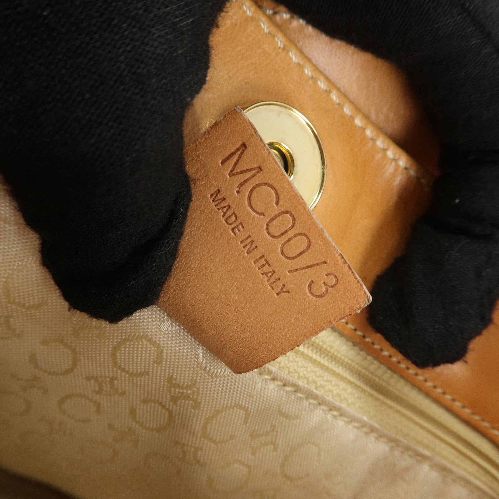 CELINE C Macadam Suede Leather Shoulder Bag Pink Light Brown