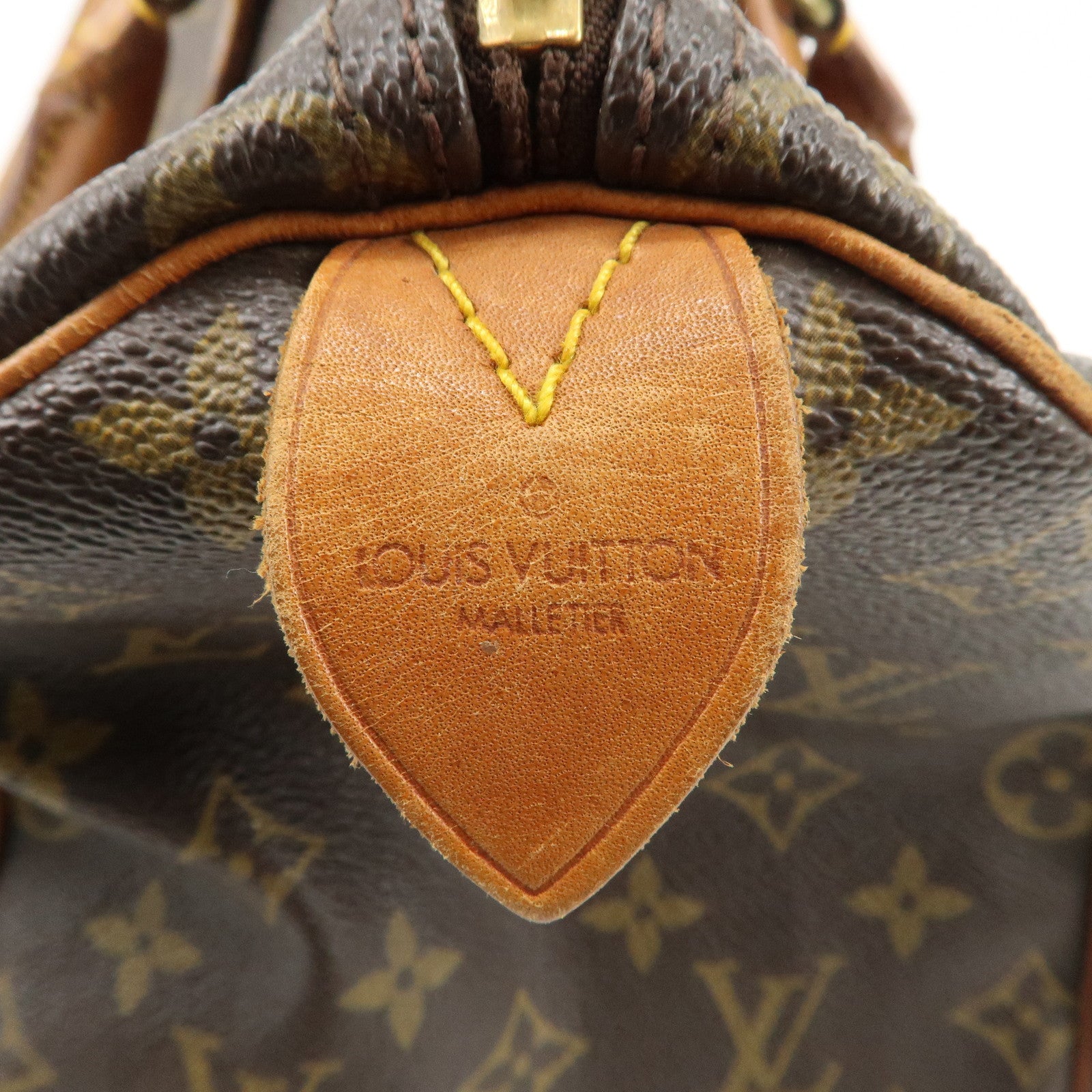 Louis Vuitton Monogram Speedy 30 Hand Bag Boston Bag Brown M41526 Used
