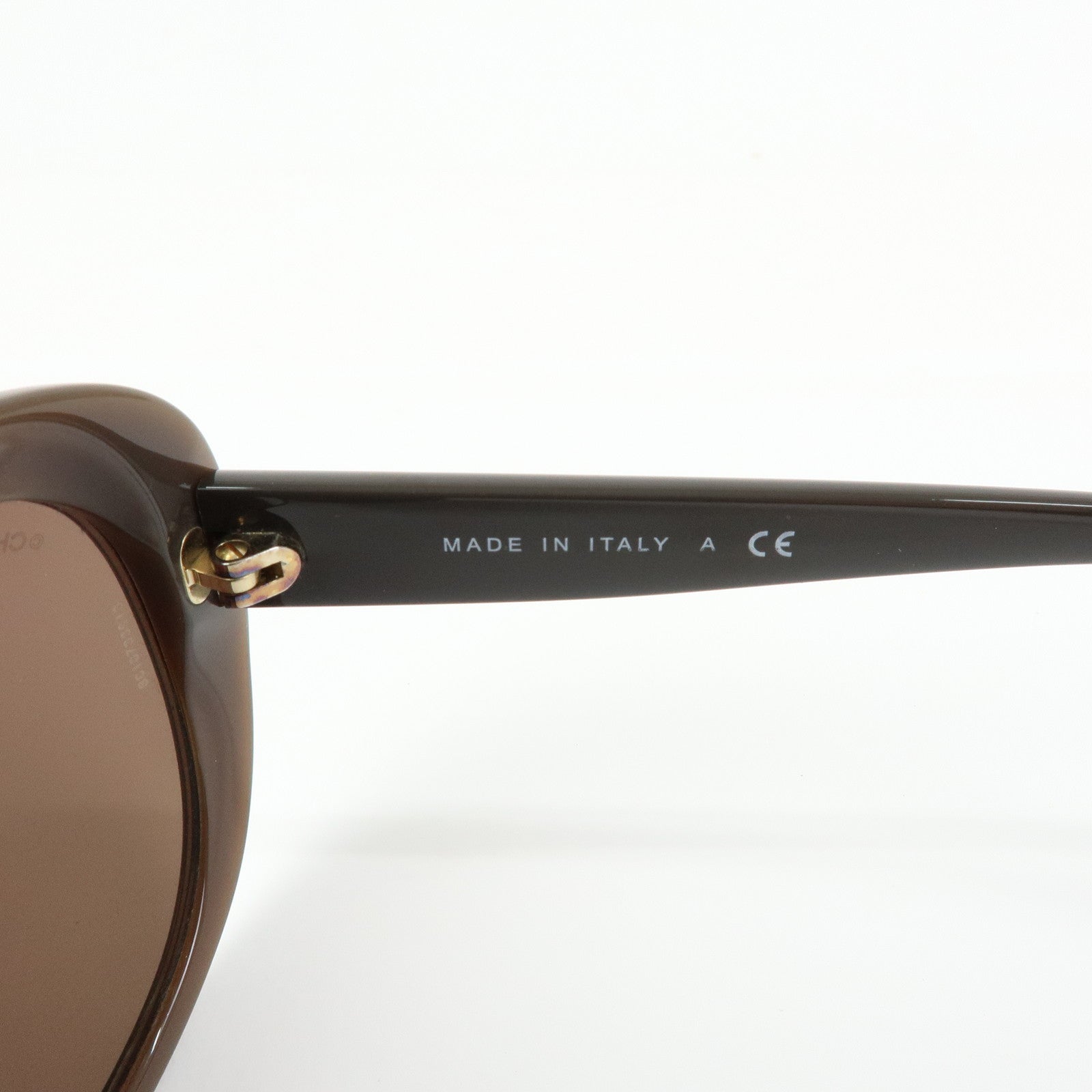 CHANEL COCO Mark Plastic Sunglasses Brown 5312-A 57□18