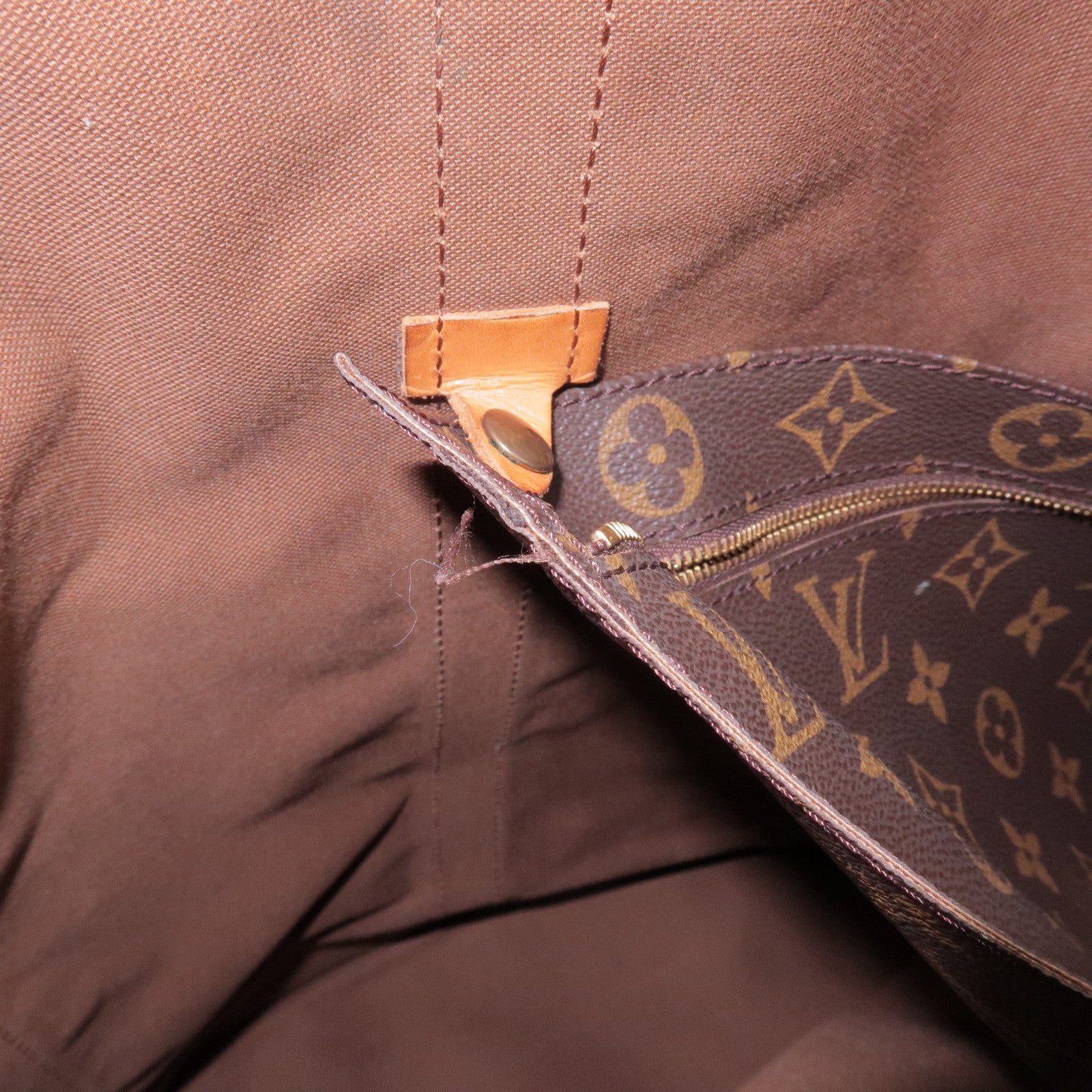 Louis Vuitton Monogram Randonnee GM Shoulder Bag Brown M42244