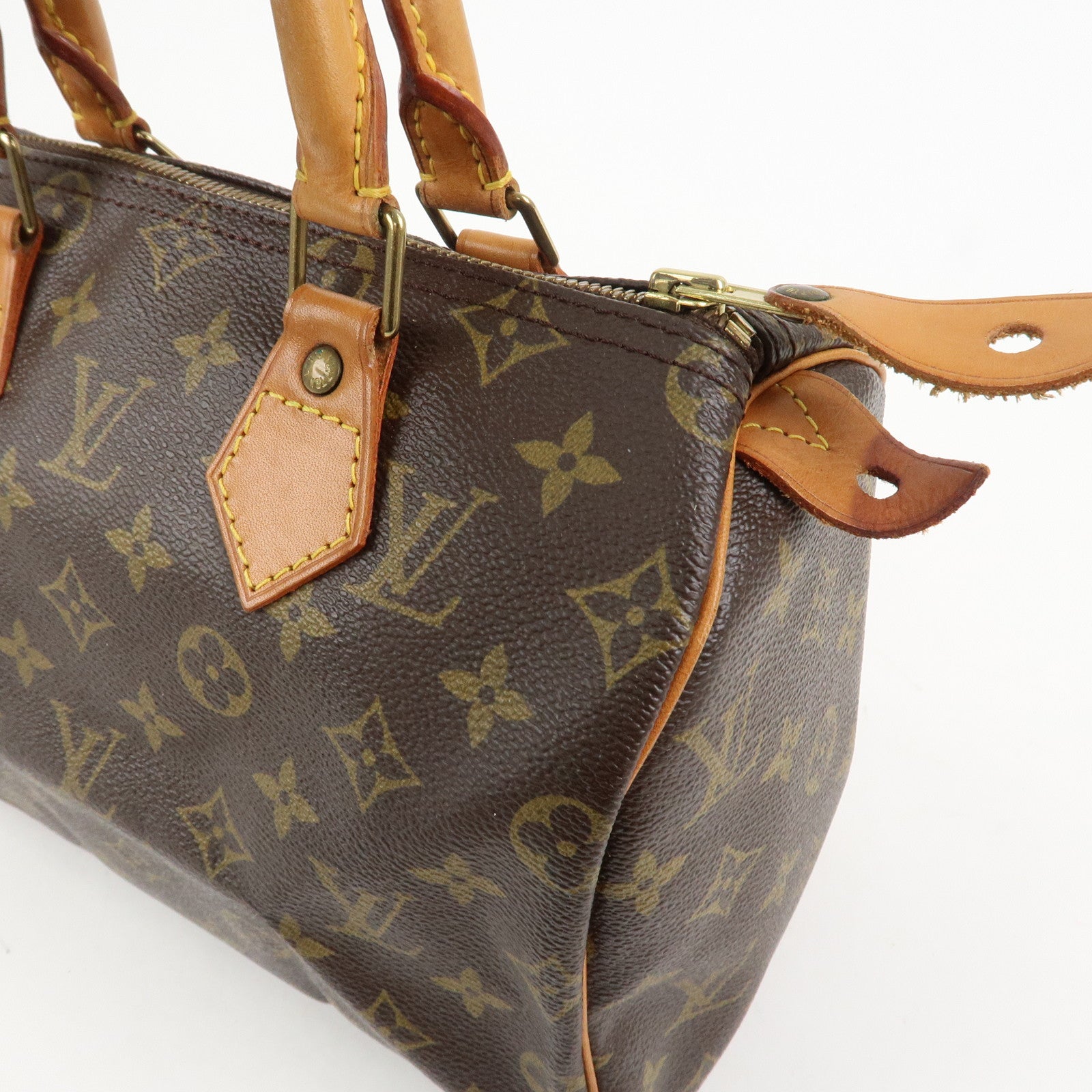 Louis Vuitton Monogram Speedy 25 Boston Bag Hand Bag Brown M41528