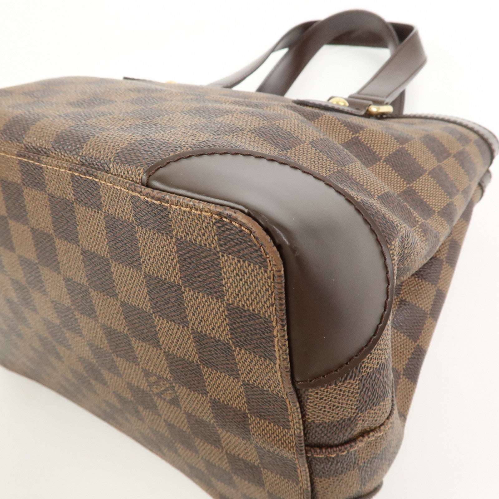 Louis Vuitton Damier Ebene Hampstead PM Hand Bag Tote Bag N51205