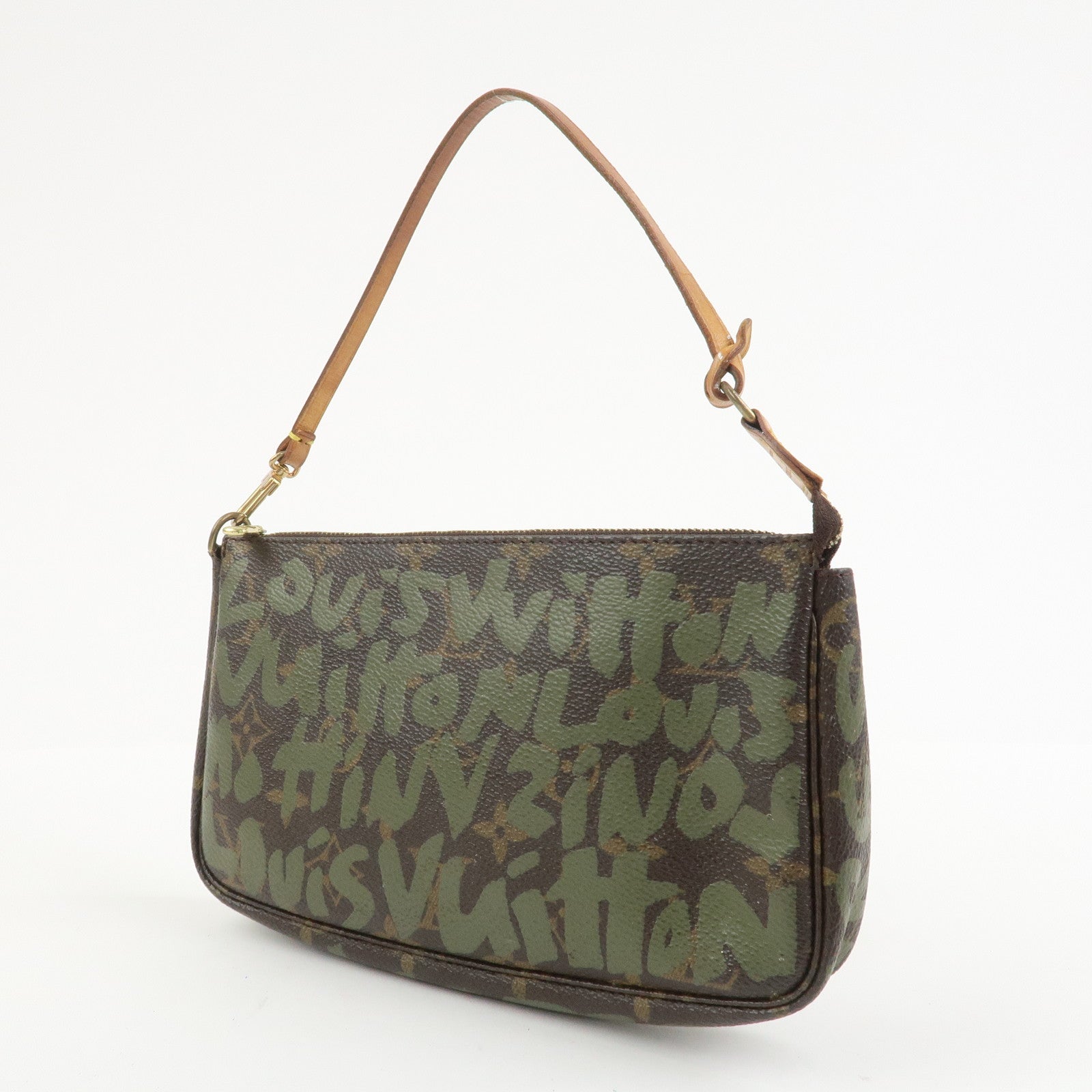 Louis Vuitton Monogram Graffiti Pochette Accessoires Khaki M92191