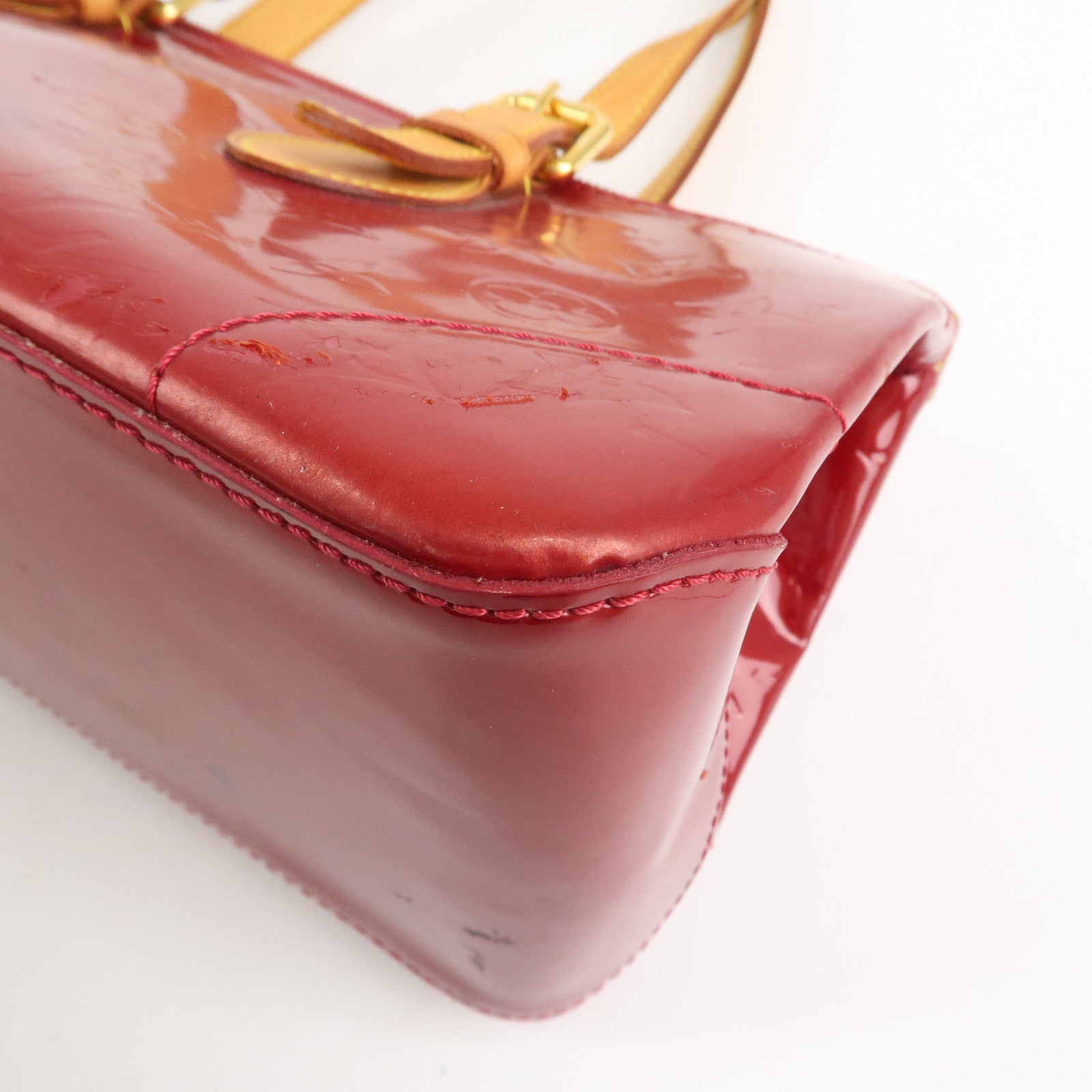 Louis Vuitton Vernis Rosewood Avenue Hand Bag Pomme D'Amour M93507 Used