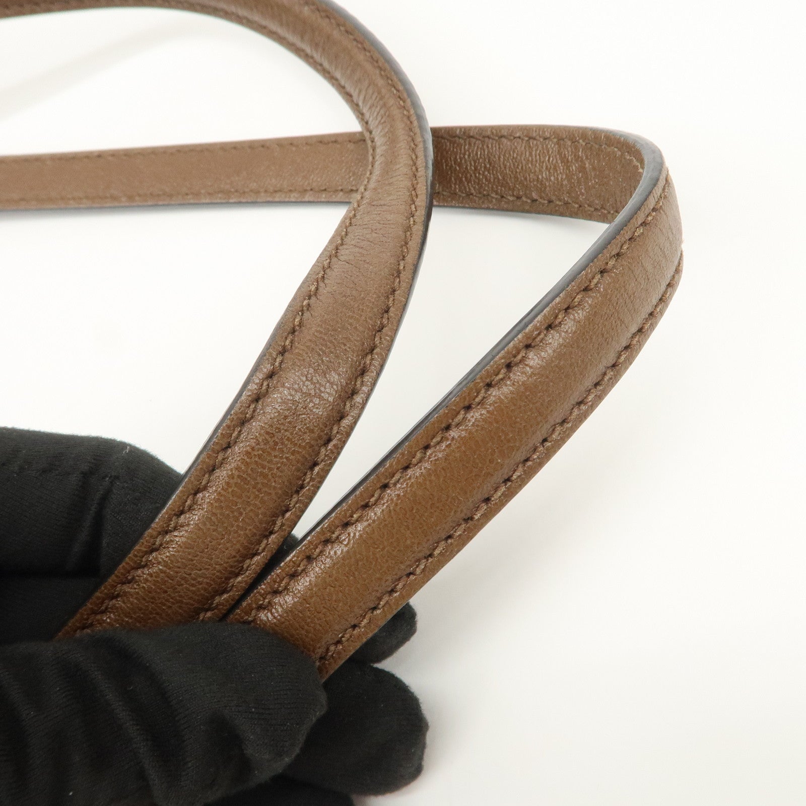 GUCCI Horsebit Leather Tote Bag Shoulder Bag Hand Bag Brown 623694