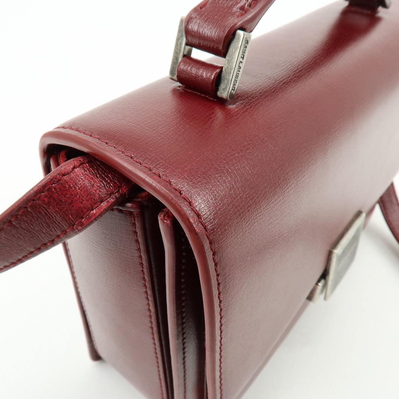SAINT LAURENT PARIS Bellechasse Leather 2Way Bag Hand Bag 482051