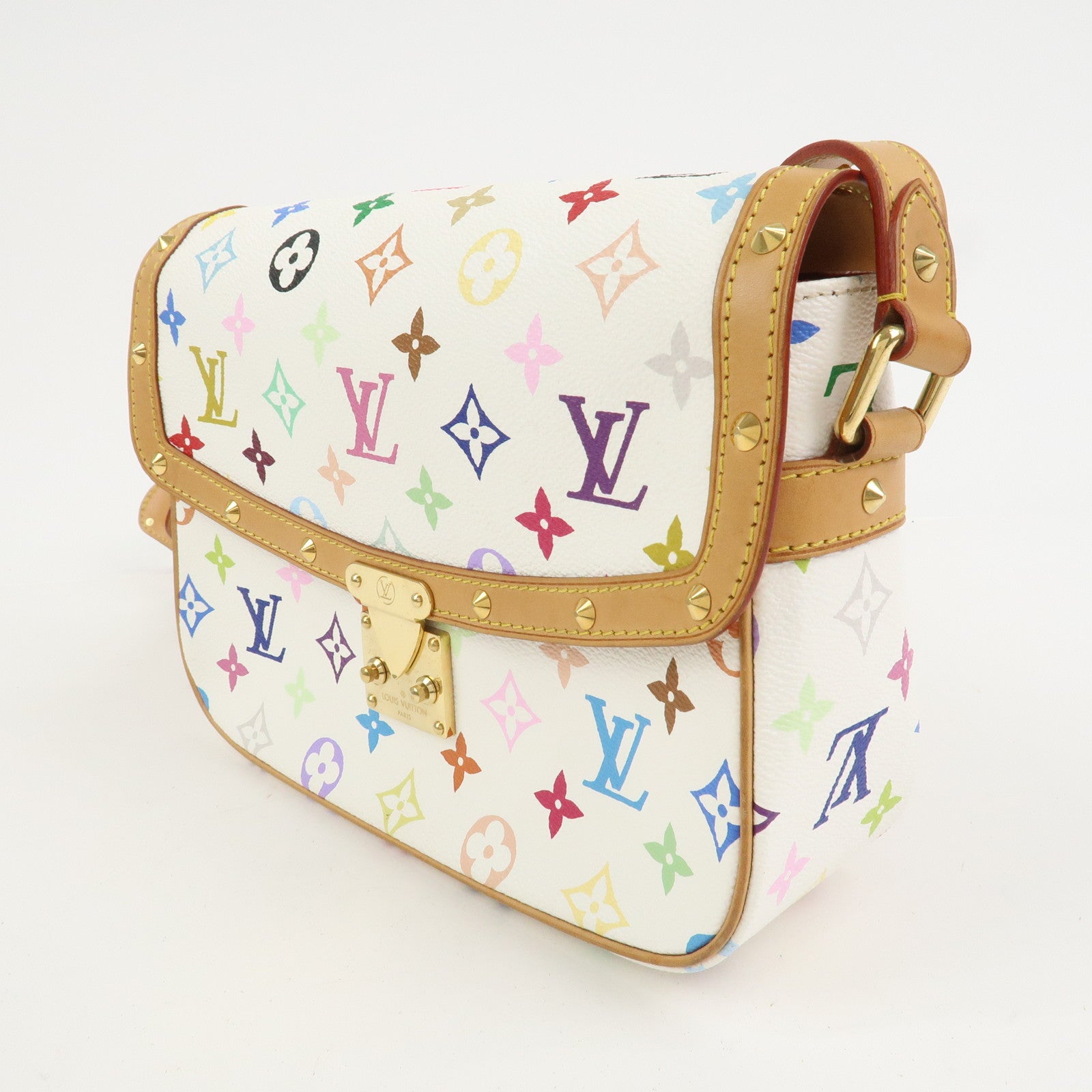 Louis Vuitton Monogram Multicolor Sologne Shoulder Bag Blanc M92661