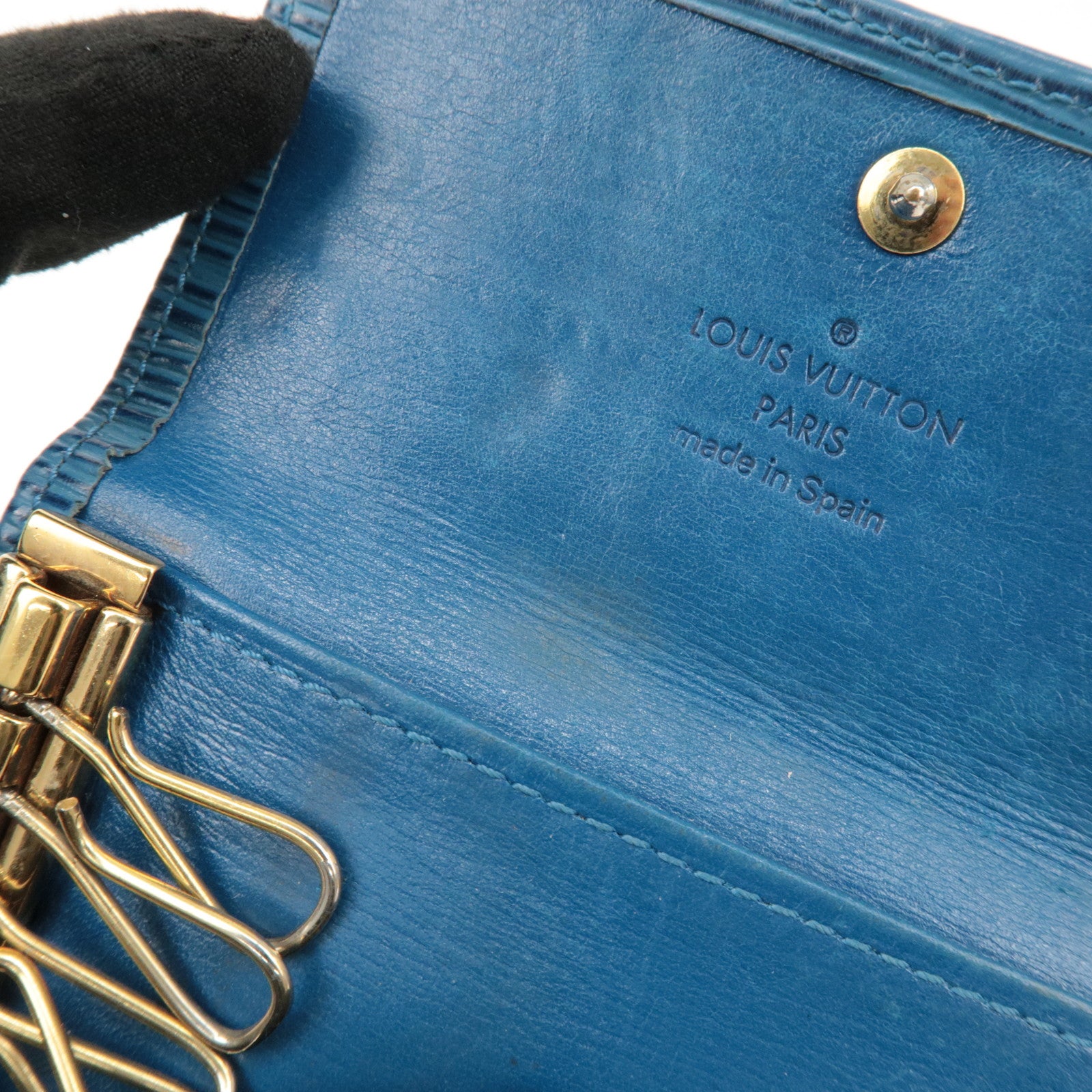 Louis Vuitton Epi Set of 2 Leather Coin Case Key Case M63815 M63703 Used