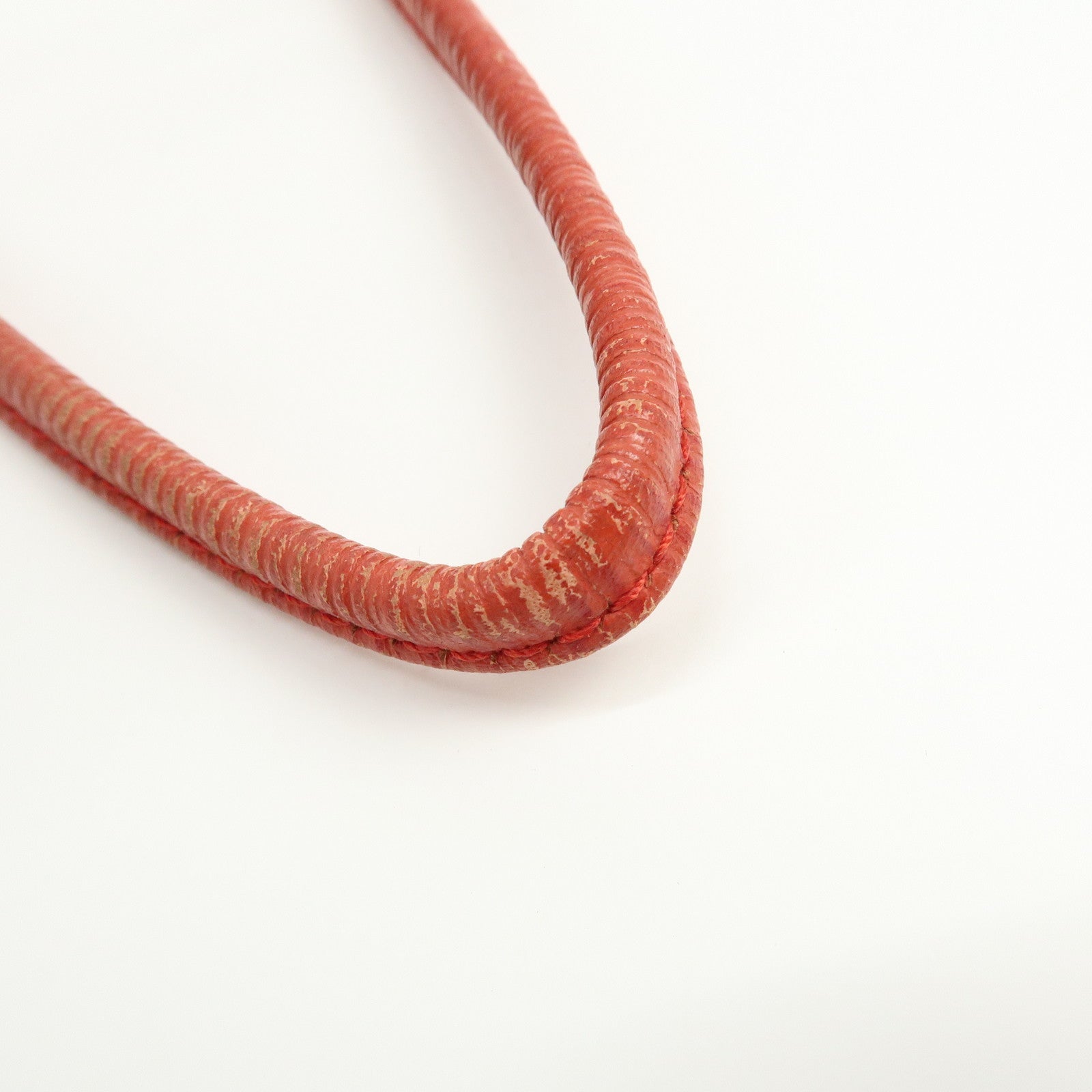 FENDI Fur Leather Tote Bag Hand Bag Shoulder Bag Red 321262900069