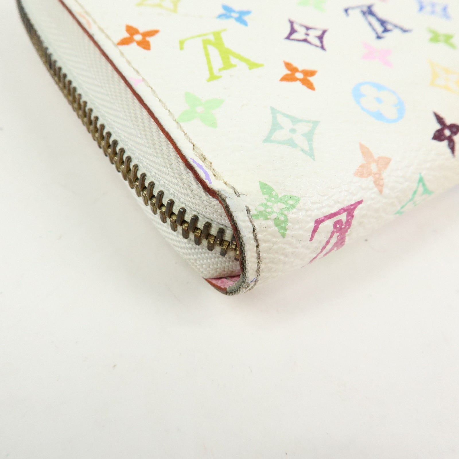 Louis Vuitton Monogram Multicolor Zippy Long Wallet Blanc M60241