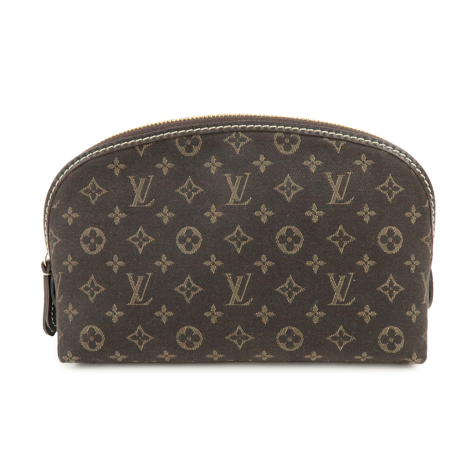 Louis Vuitton Monogram Idylle Pochette Cosmetic Pouch Fusain M40375