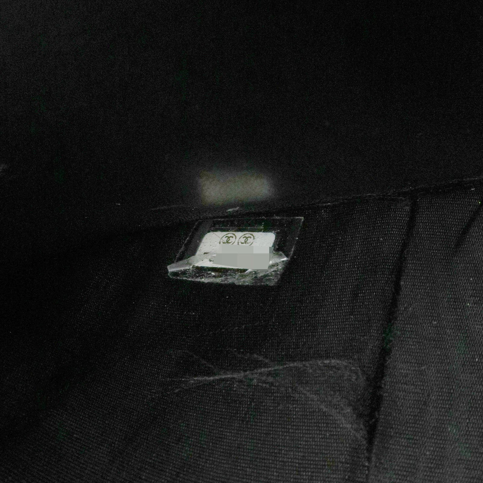 CHANEL COCO Mark Caviarskin Double Hook Wallet Black A13496