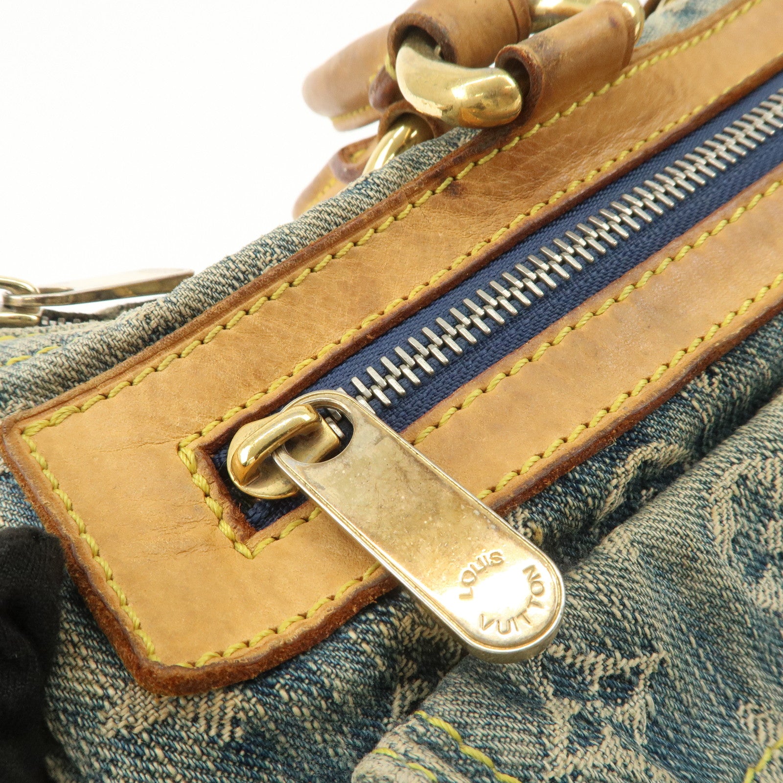 Louis Vuitton Monogram Denim Neo Speedy Boston Bag Blue M95019